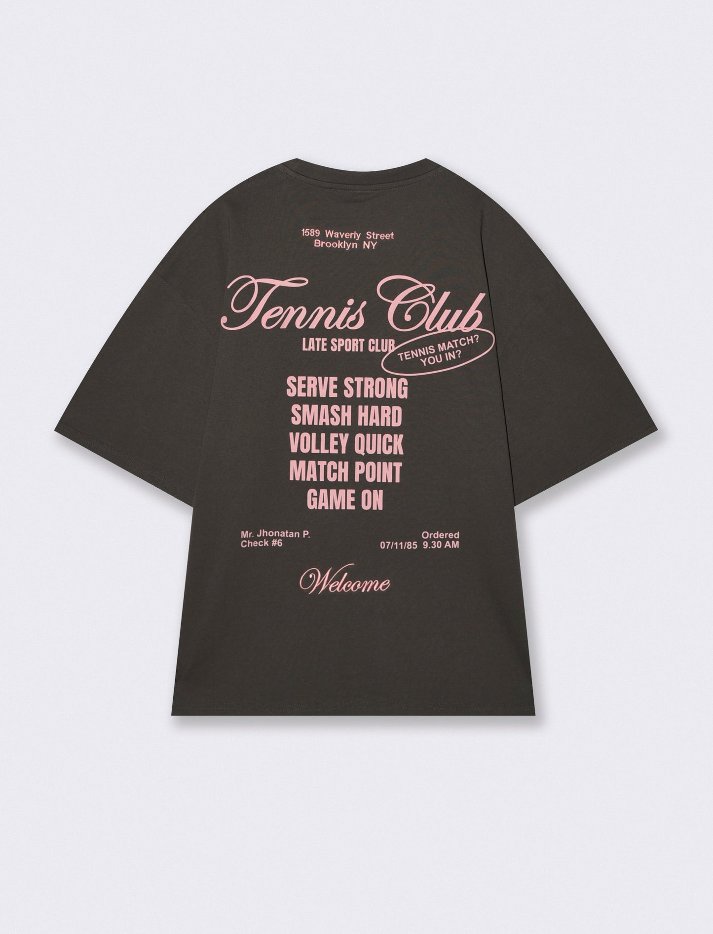 T-shirt girocollo con stampe e ricami - Grigio piombo