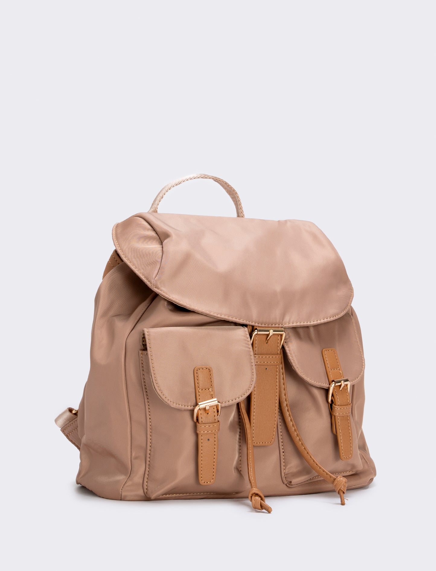 Zaino donna in nylon - Beige