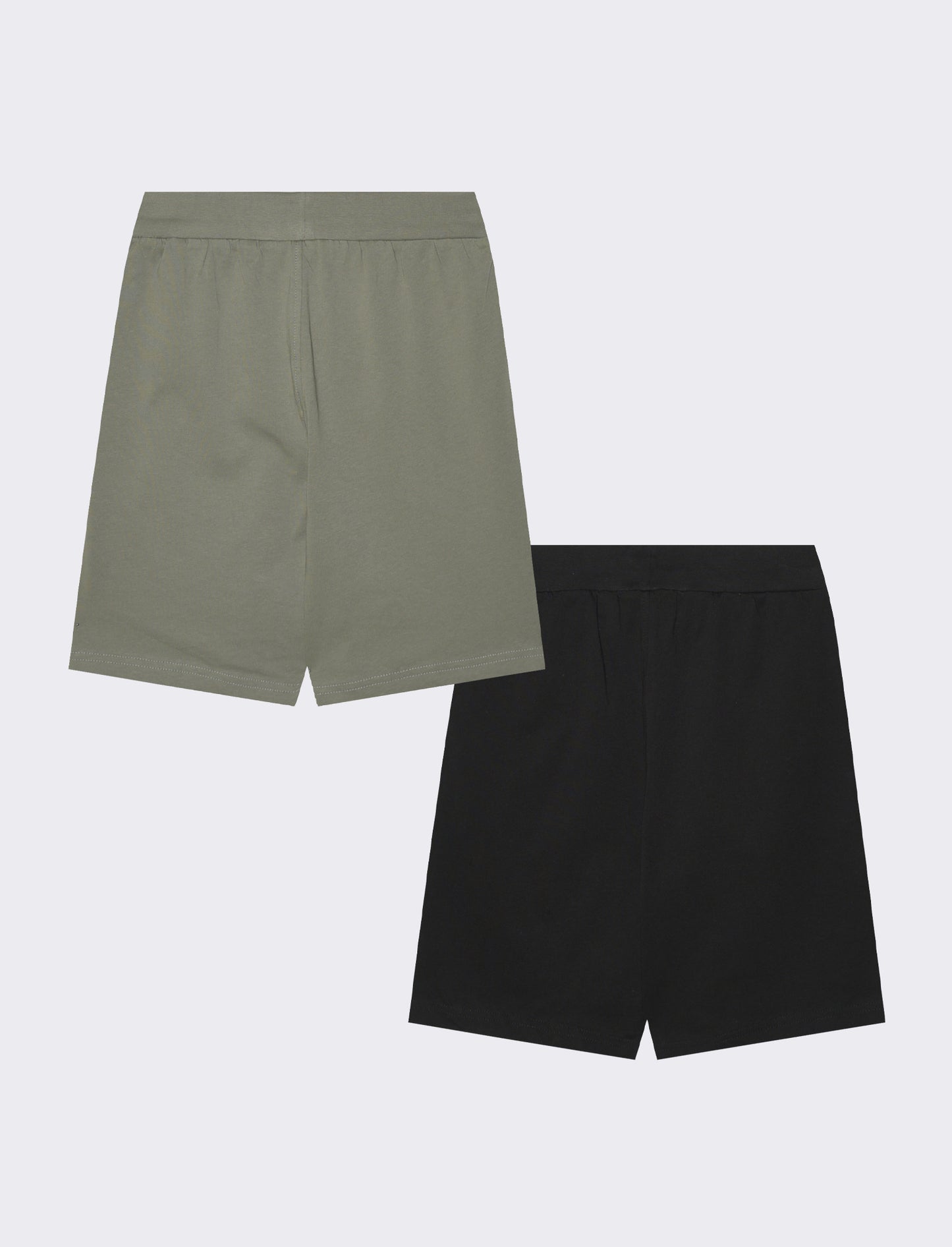 Set 2 Pezzi Bermuda in Felpa Leggera - Verde salvia