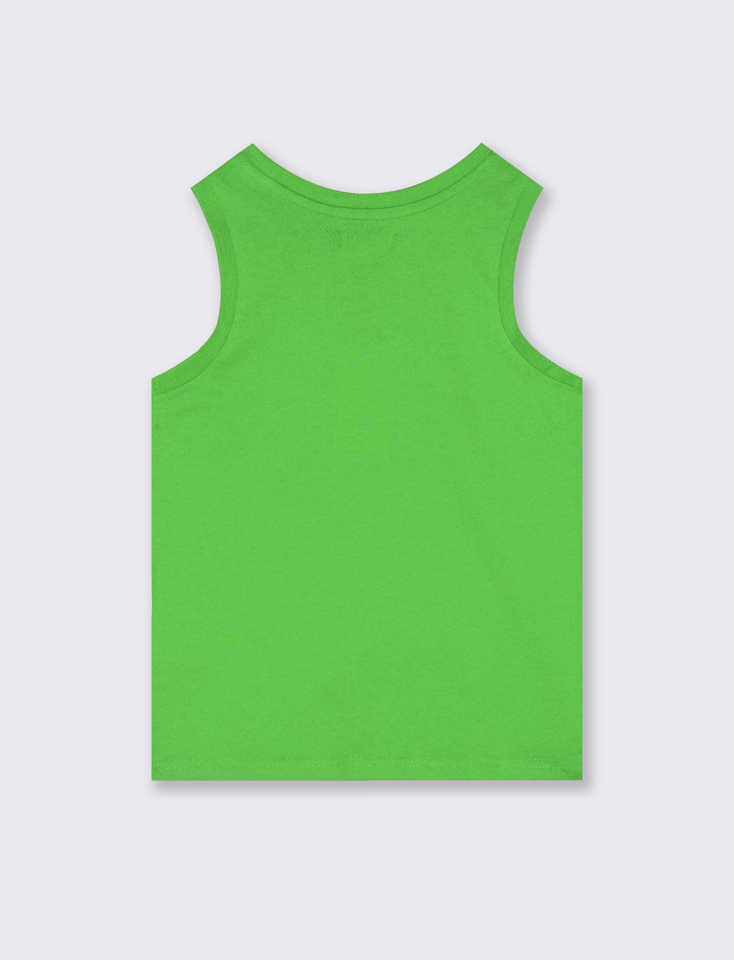 Solid color cotton tank top for the beach - Green