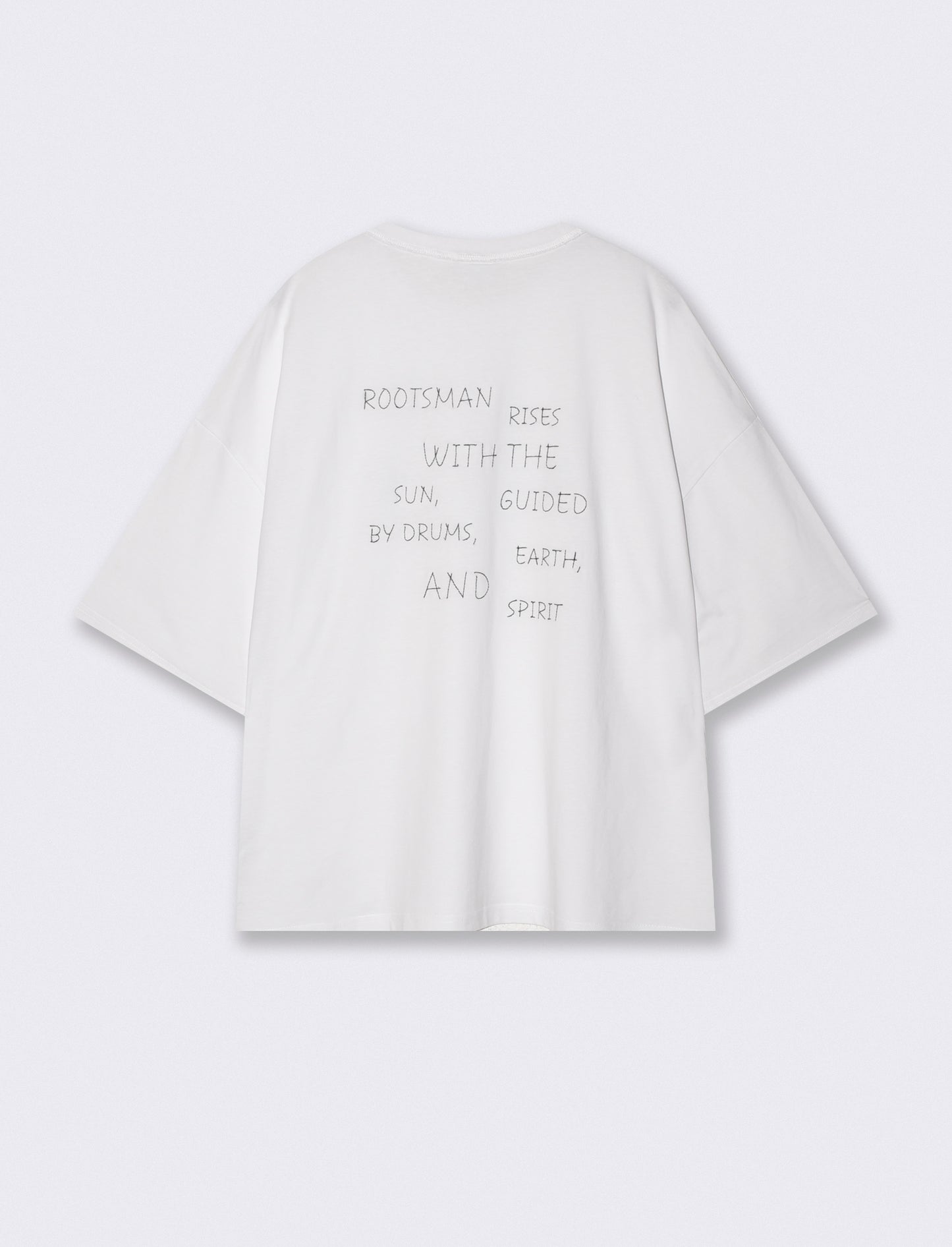 Boxy fit T-shirt with prints and embroidery - White