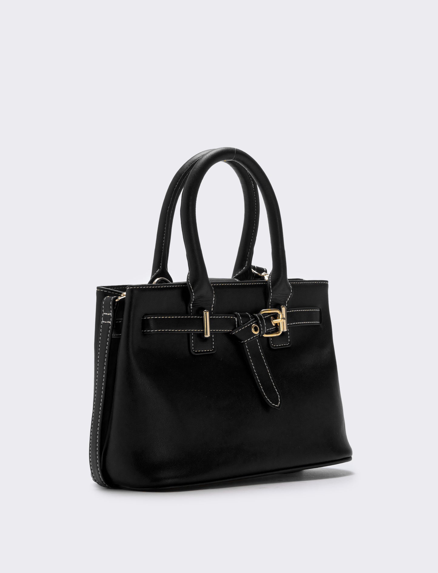 Borsa a mano con fibbia elegante e pratica - Nero