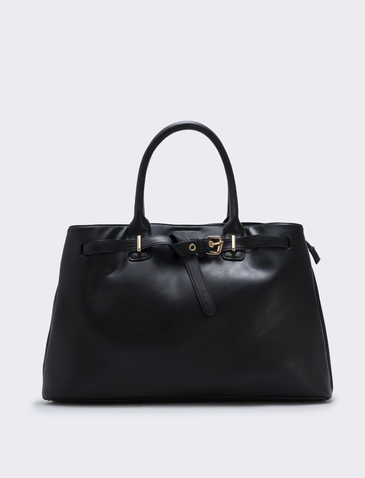 Borsa con fibbia e cinturino elegante - Nero