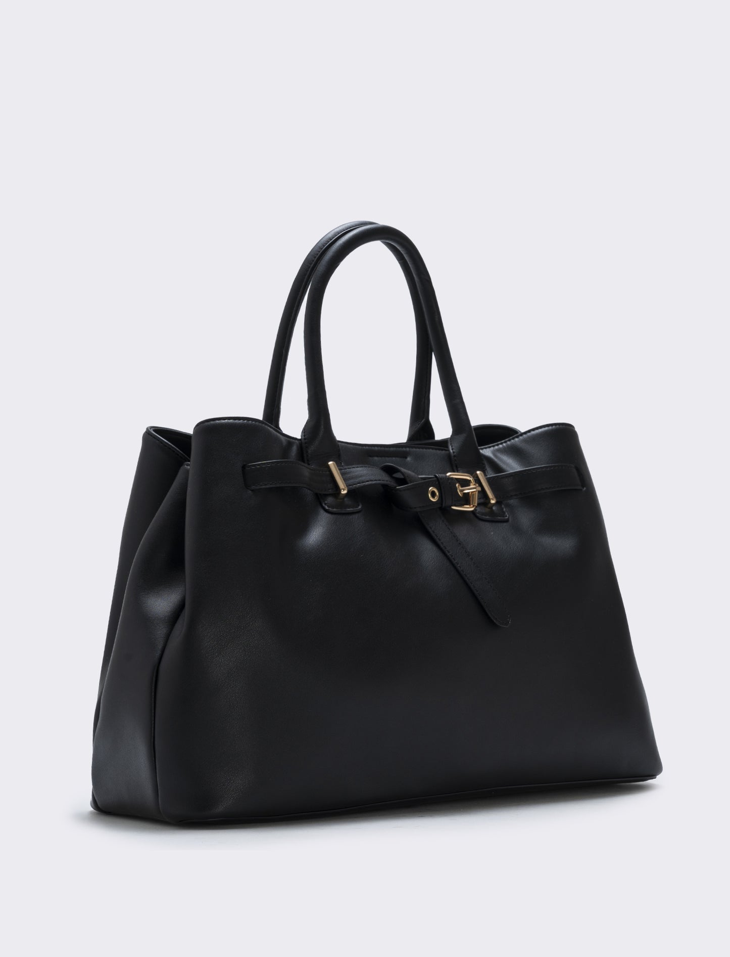 Borsa con fibbia e cinturino elegante - Nero