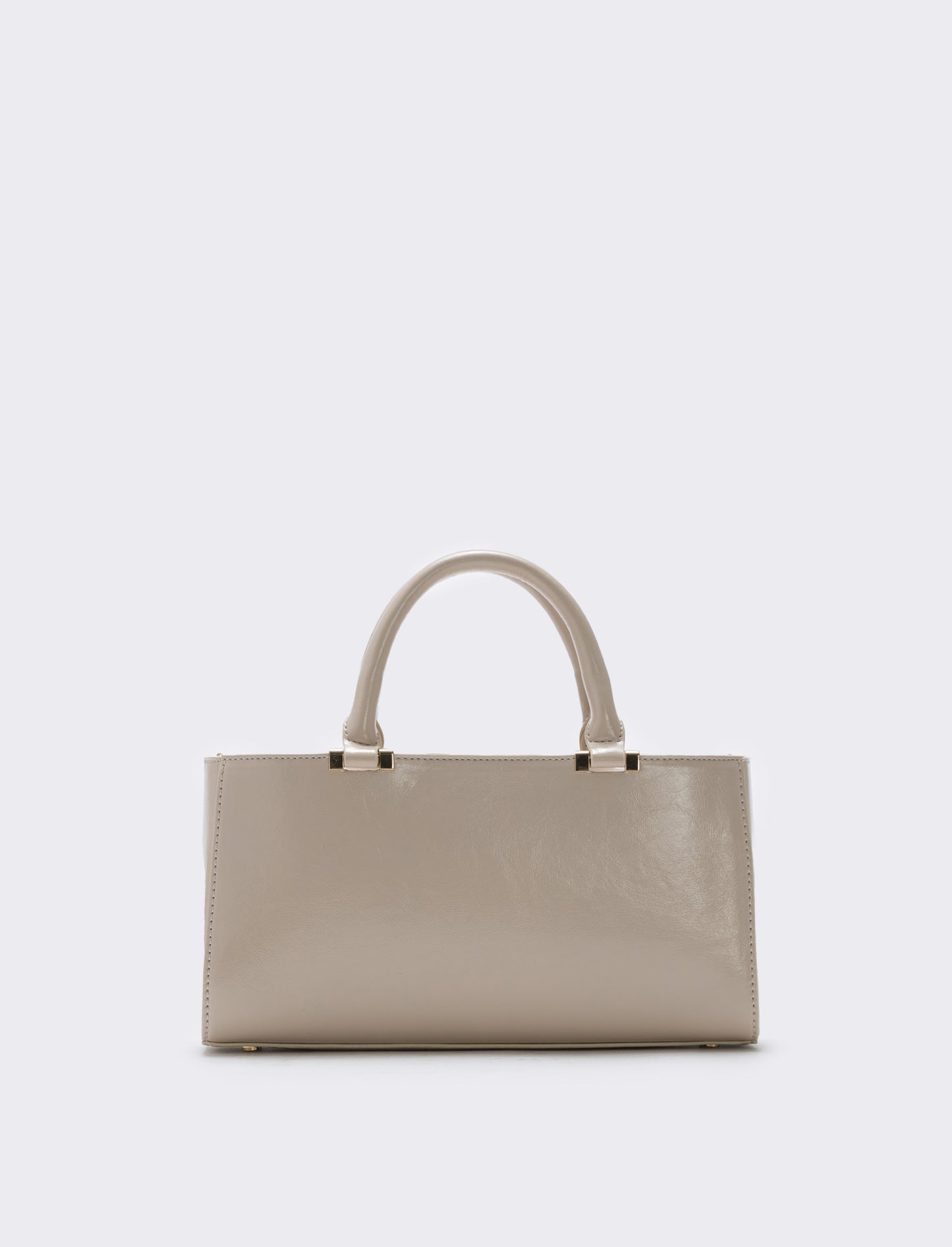 Bauletto rigido rettangolare lucido - Beige