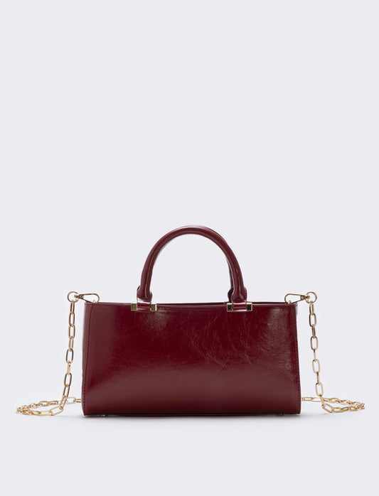 Bauletto rigido rettangolare lucido - Rosso