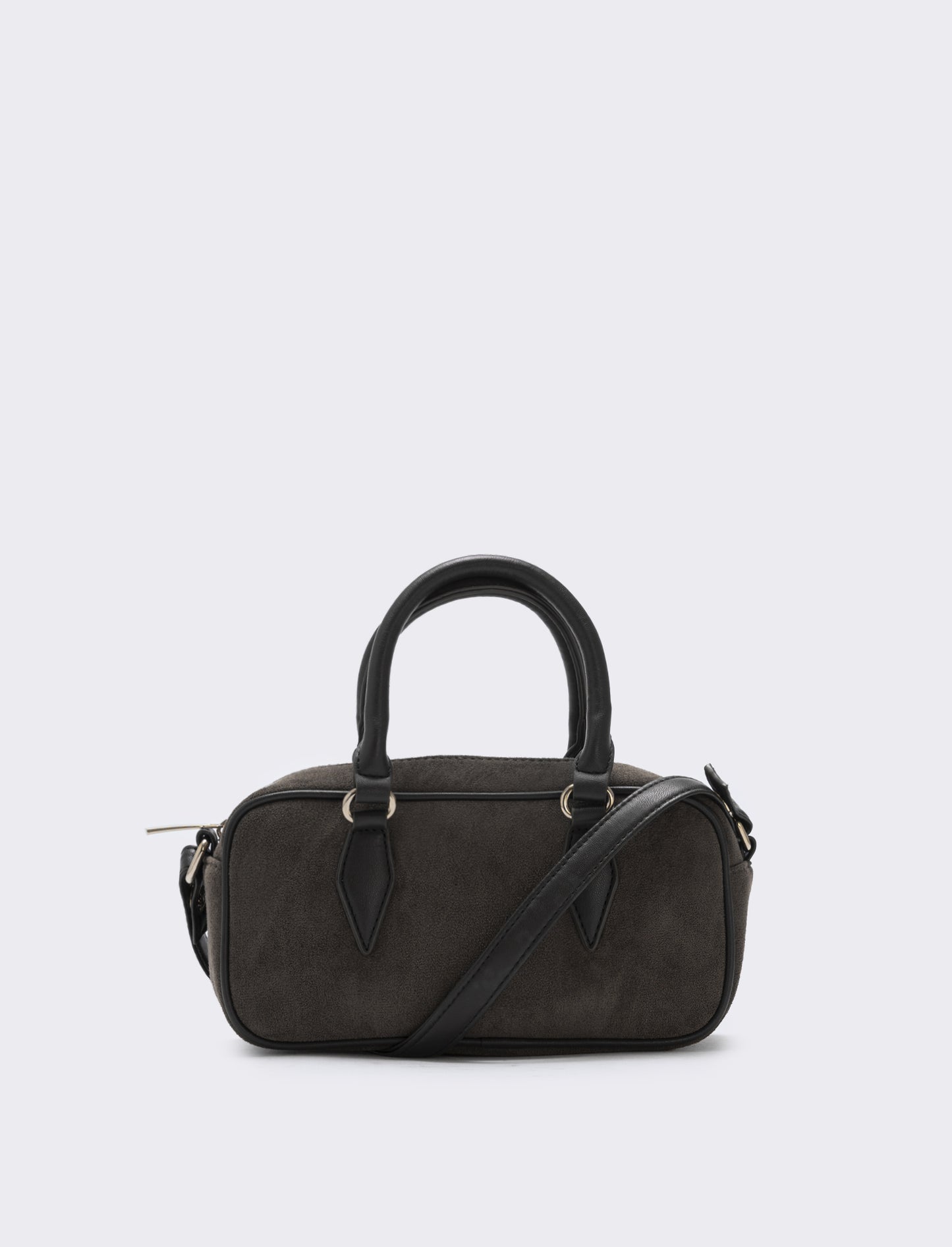 Bauletto rettangolare in suede elegante - Moro