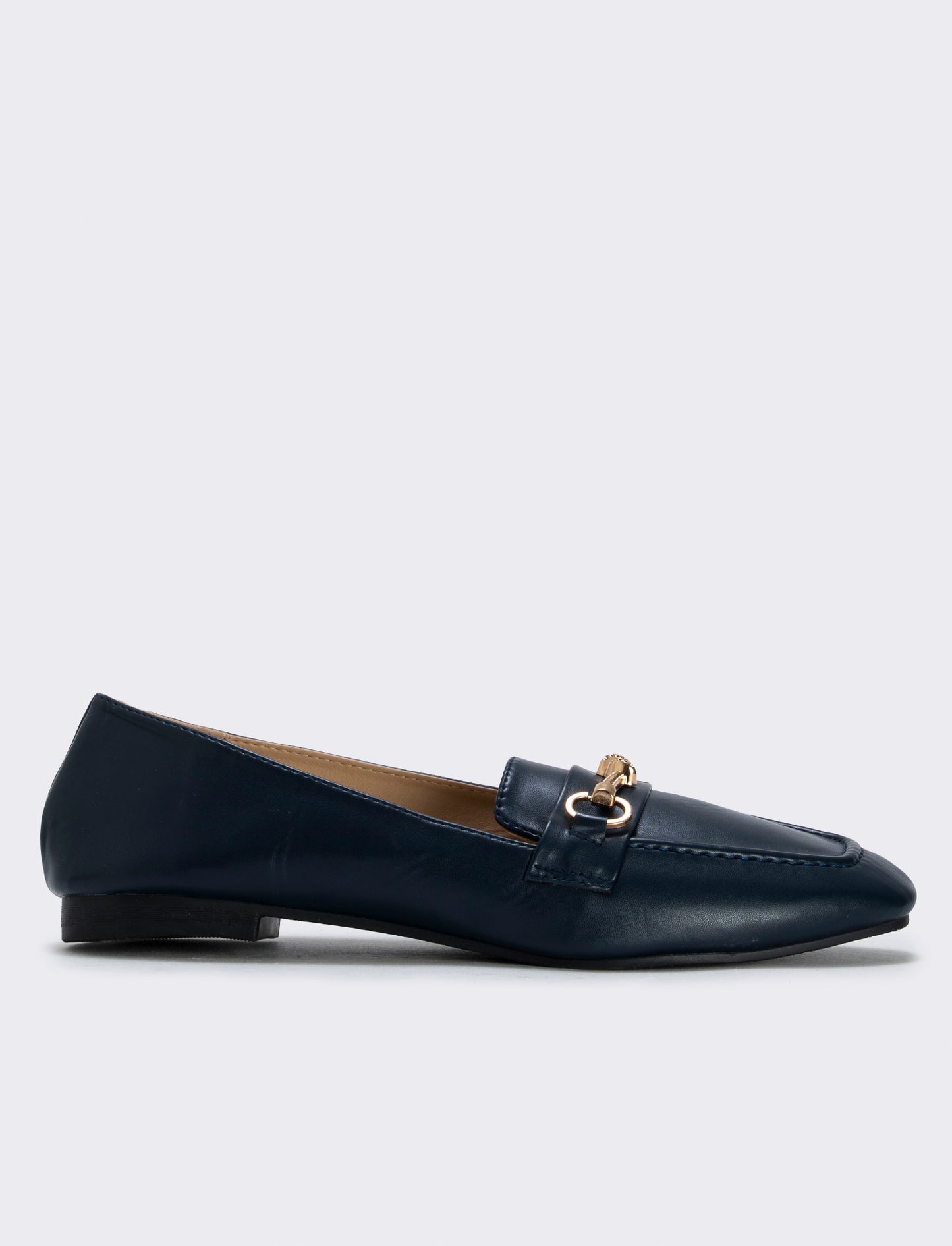 Blue moccasin with jewel detail - Blue
