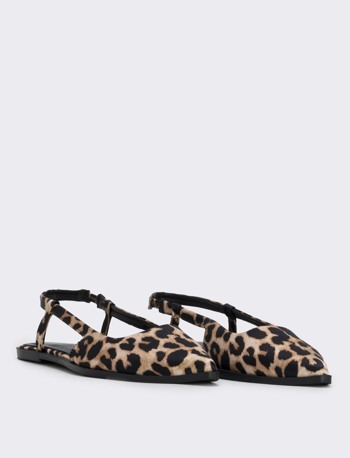 Slingback maculata in satin - Maculato