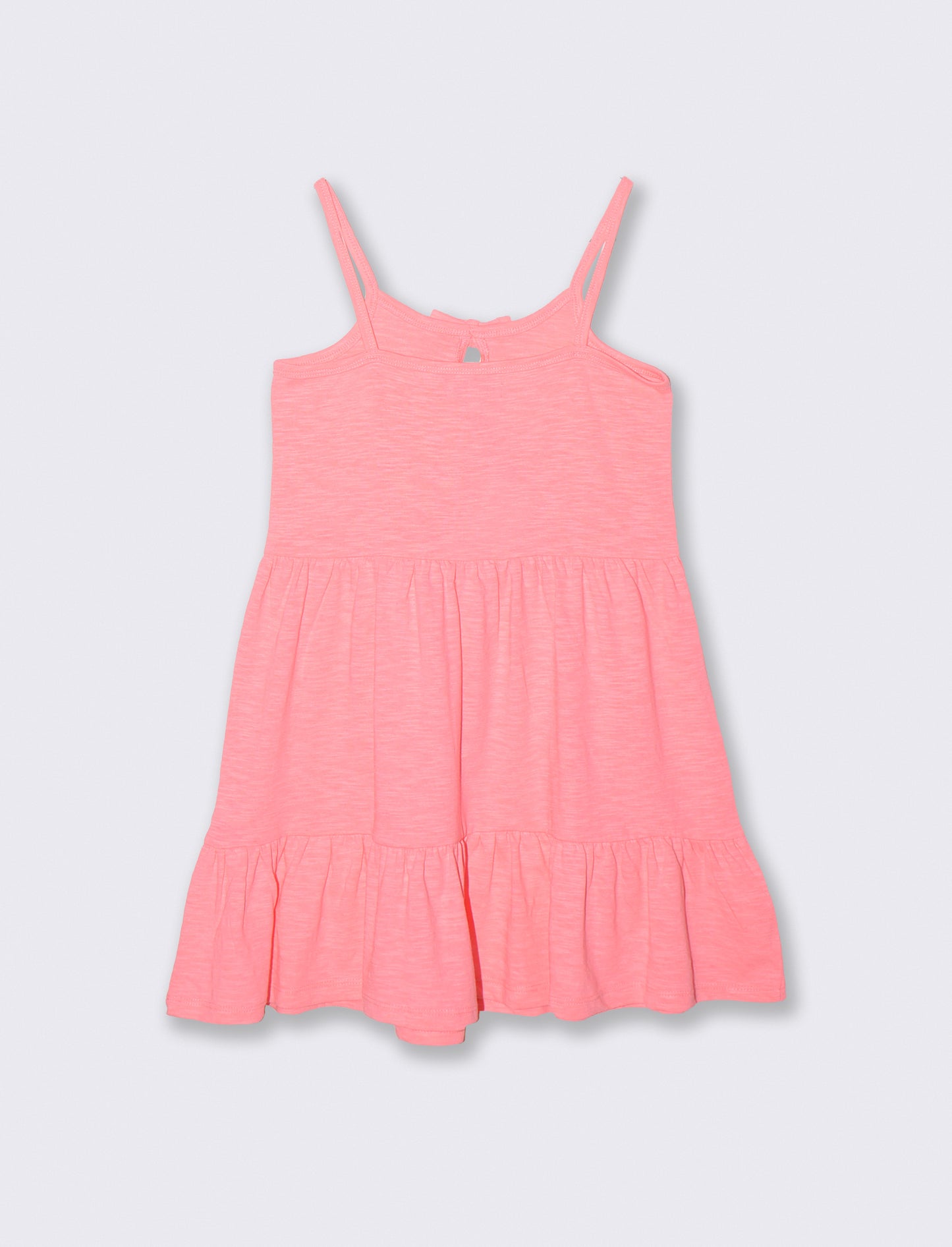 Abito a bretelline fluo per bambina - Rosa