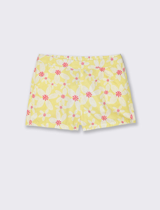Short in popeline estivi e colorati - Giallo