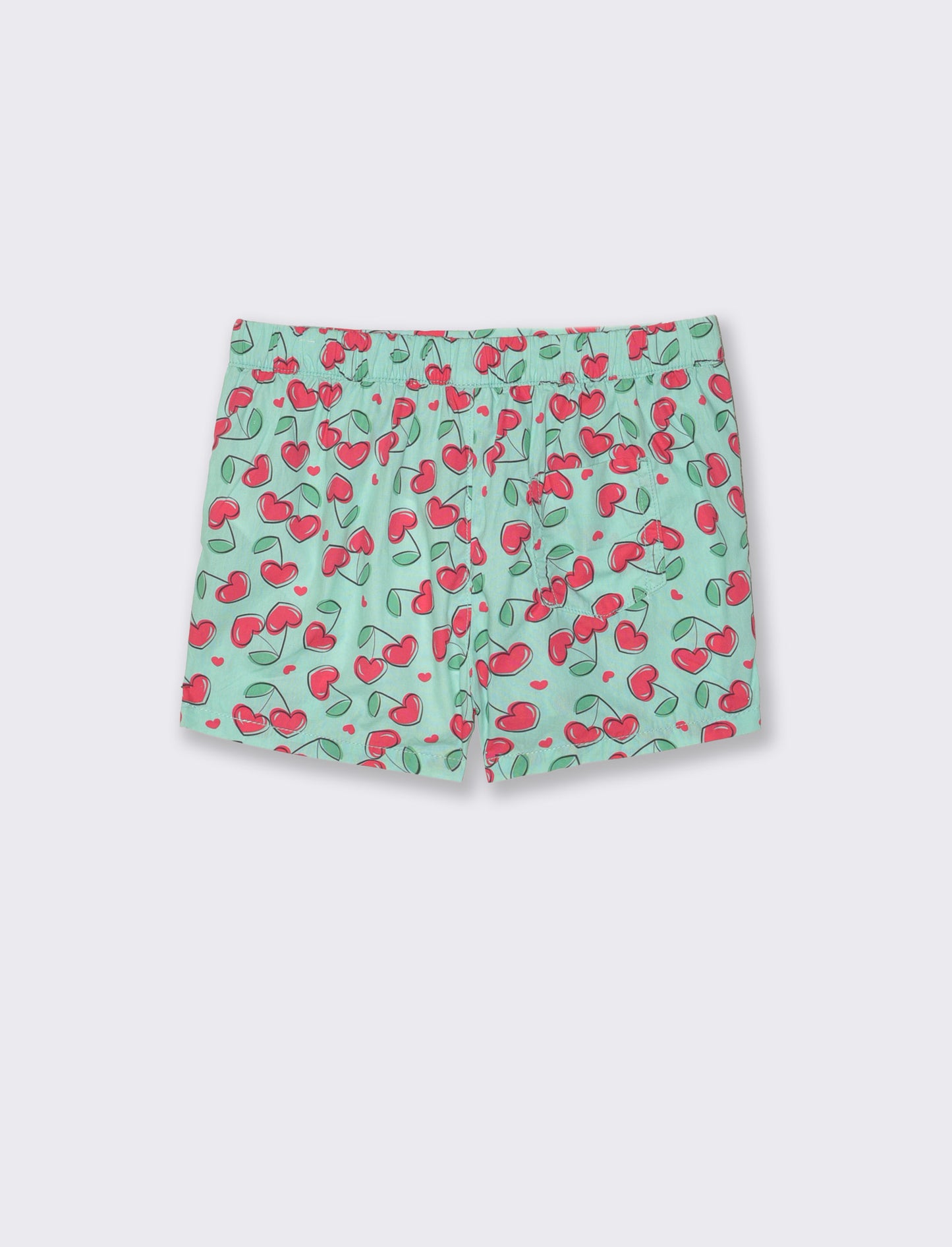 Summer colorful poplin shorts - Green