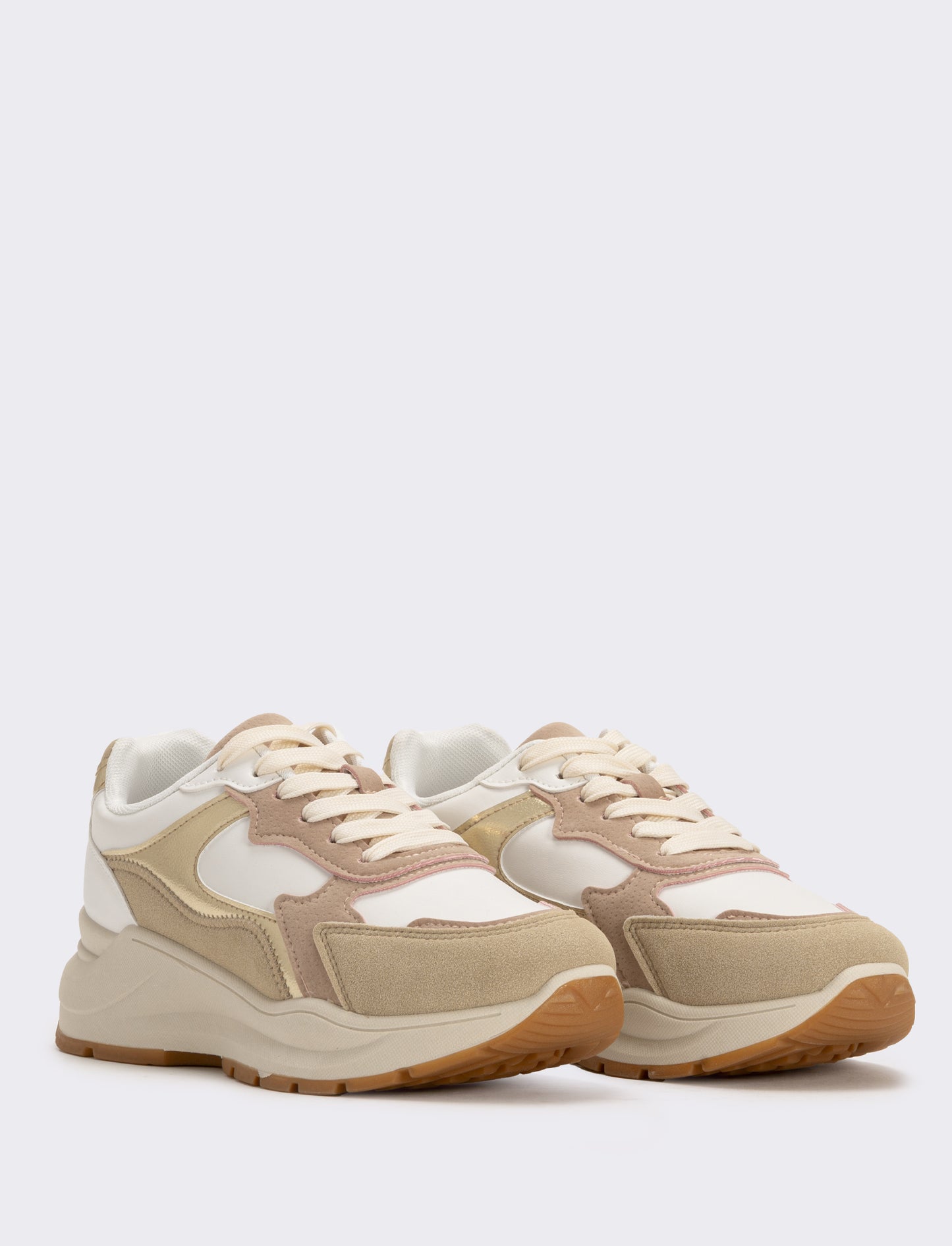 Sneakers bianche da con riporti - Bianco