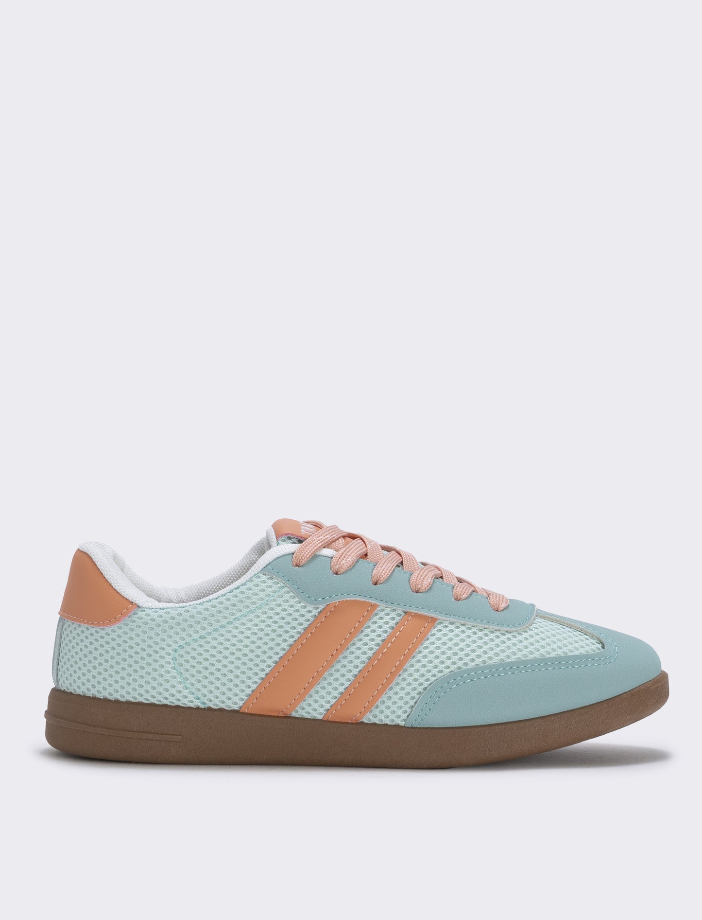 Contrast polyurethane sneakers - Sky blue