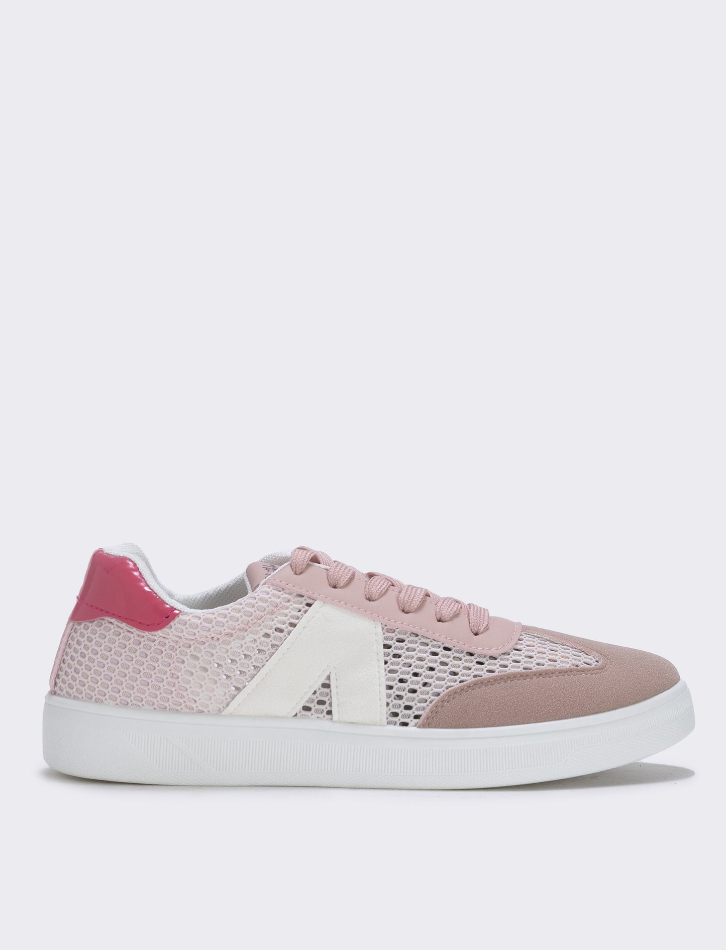 Sneakers da multielemento a contrasto - Rosa