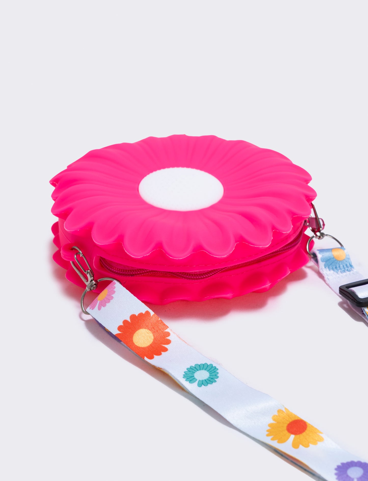 Borsetta margherita con tracolla per bambina - Fuxia