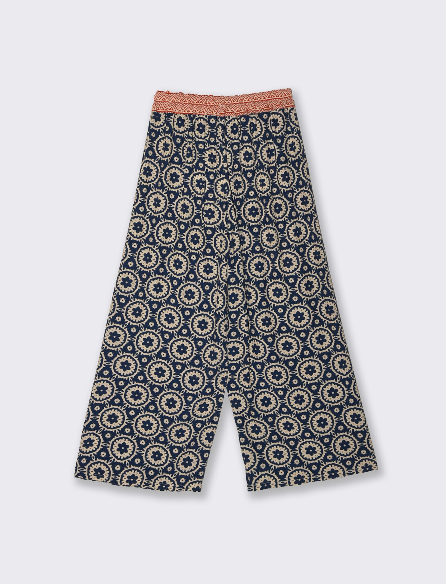 Pantalone largho stampato in viscosa - var 1