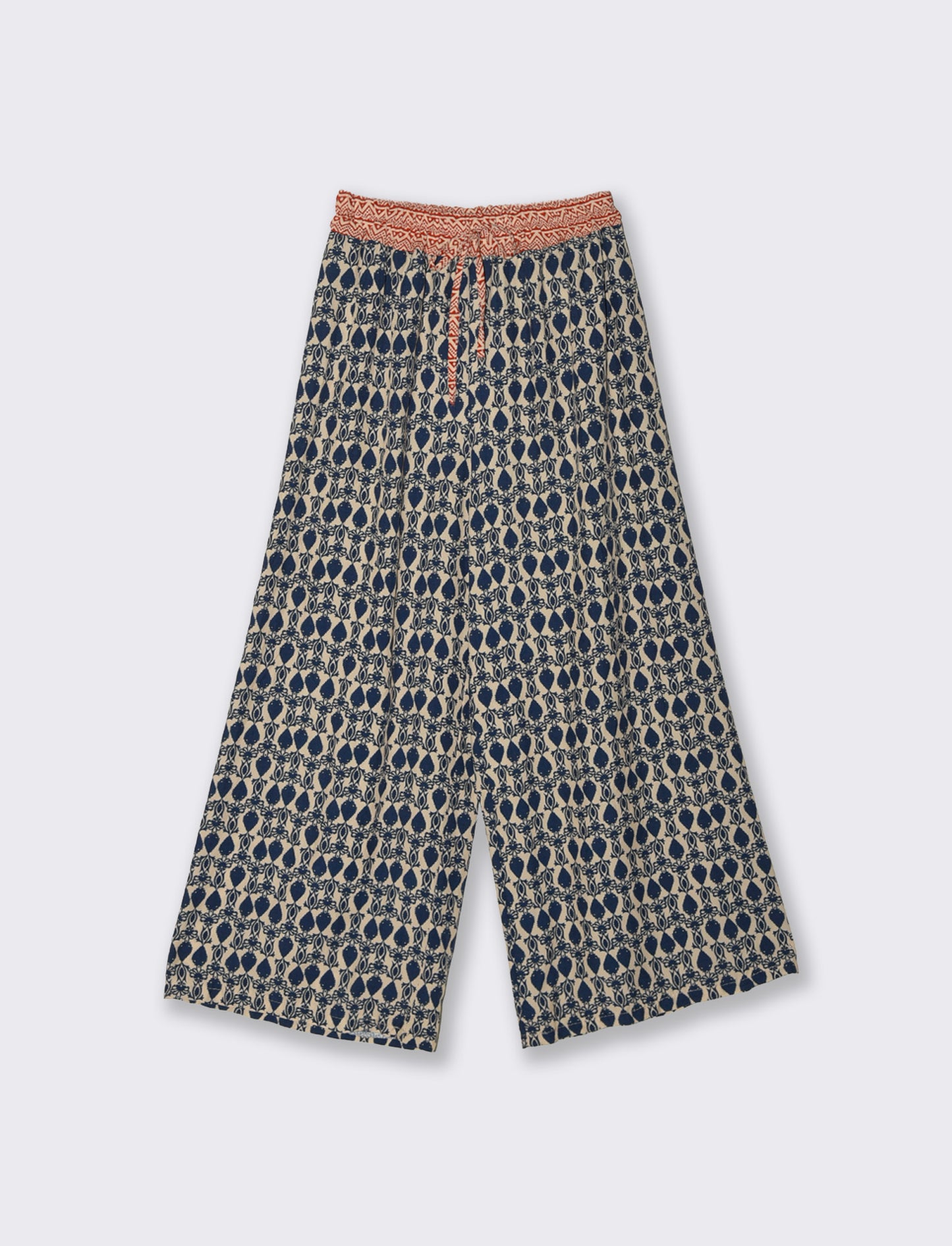 Pantalone largho stampato in viscosa - var 2
