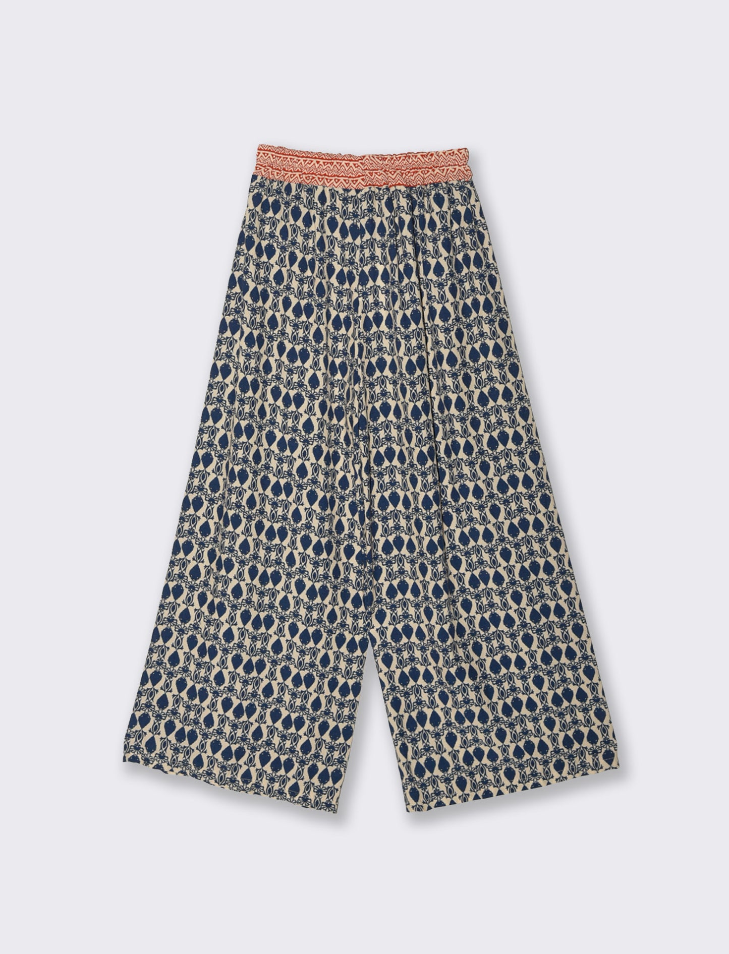 Pantalone largho stampato in viscosa - var 2
