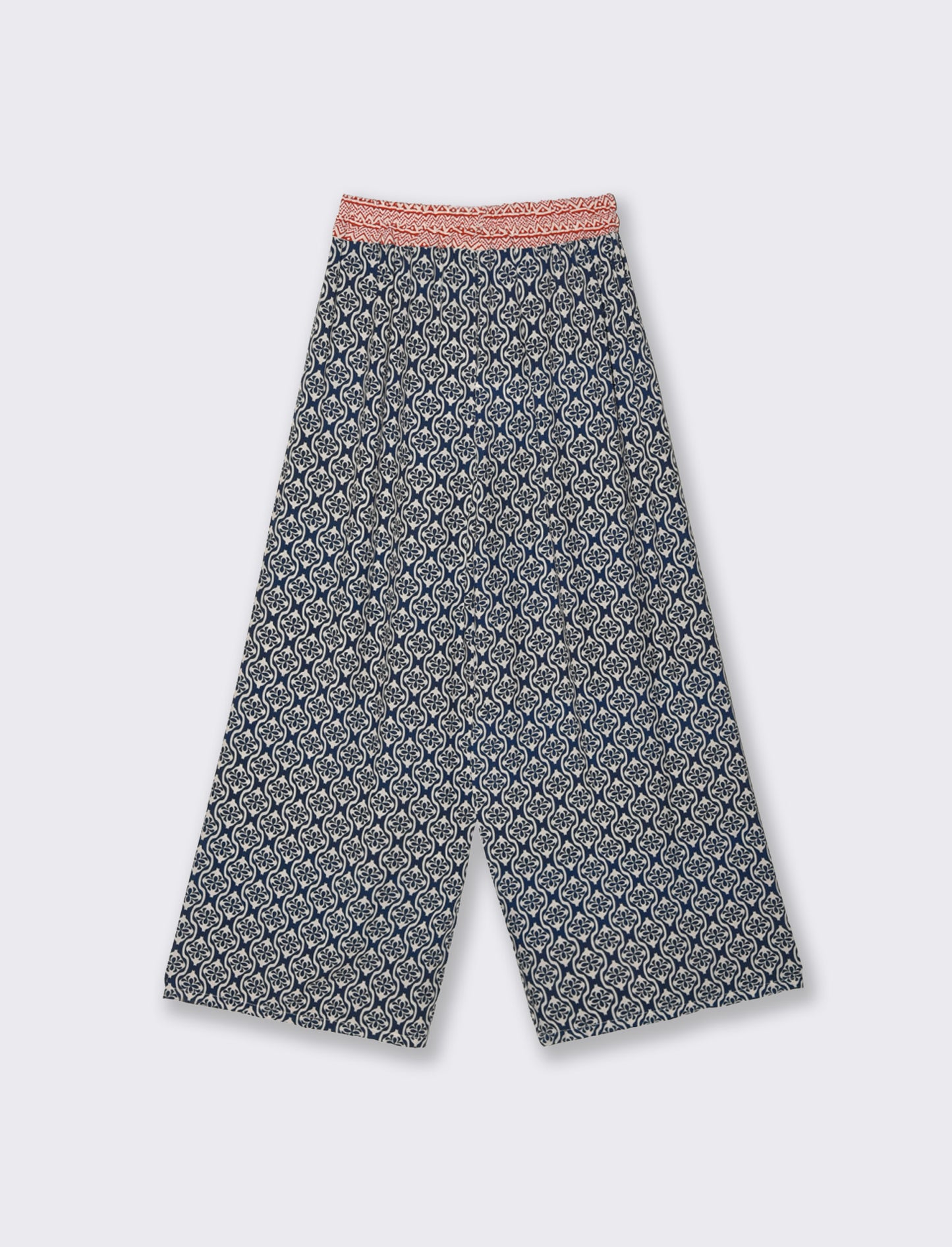 Pantalone largho stampato in viscosa - var 3