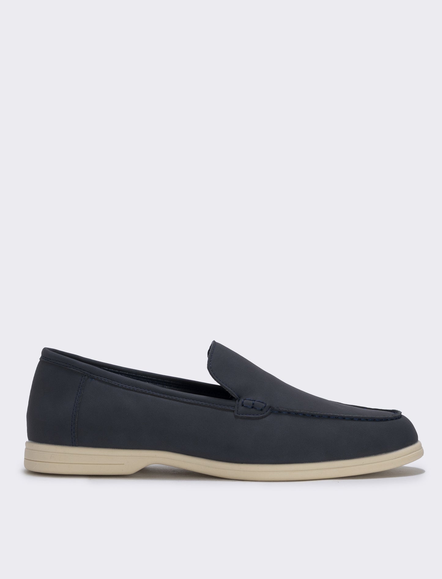 Scarpa scamosciata uomo effetto poliuretano - Blu