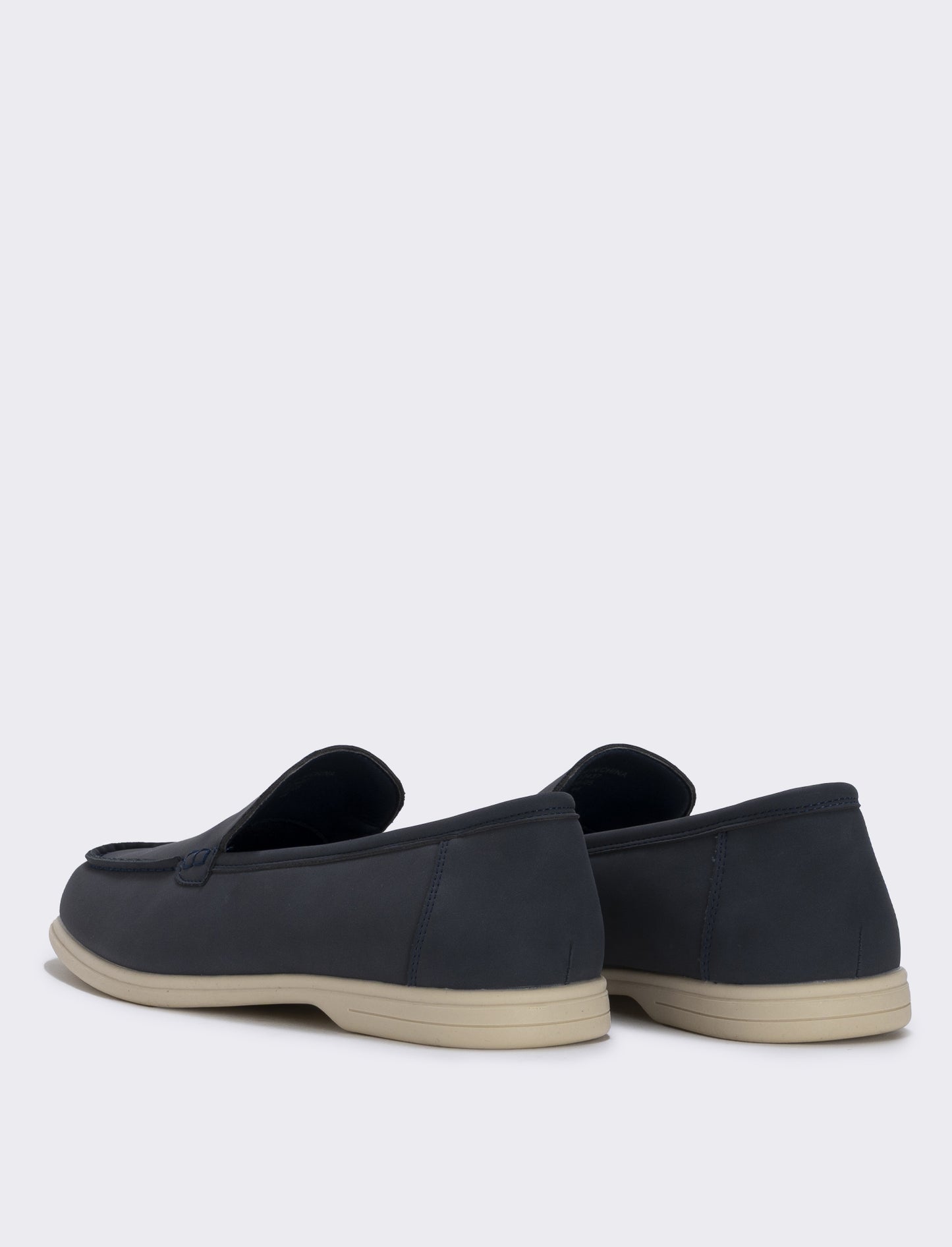 Scarpa scamosciata uomo effetto poliuretano - Blu