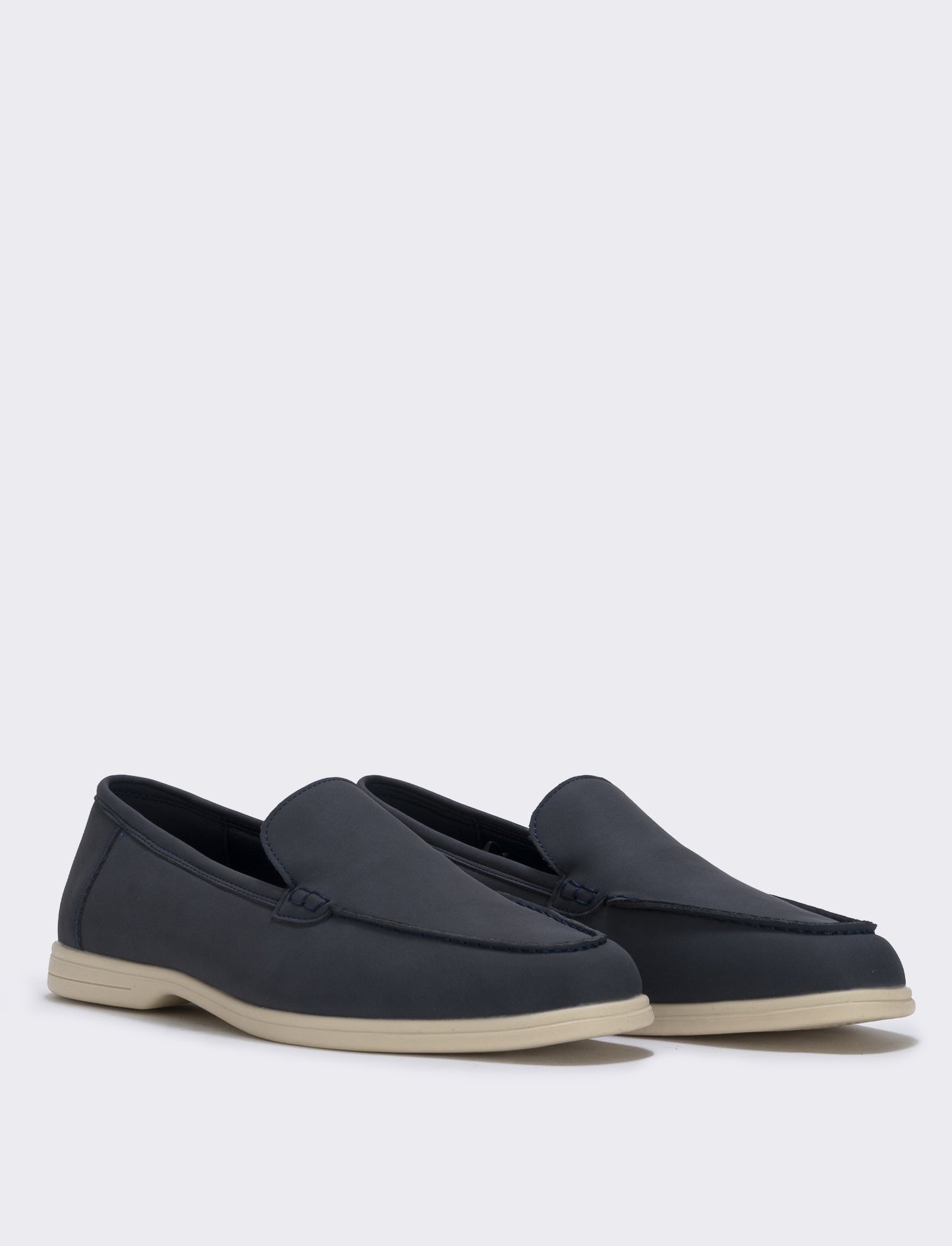 Scarpa scamosciata uomo effetto poliuretano - Blu