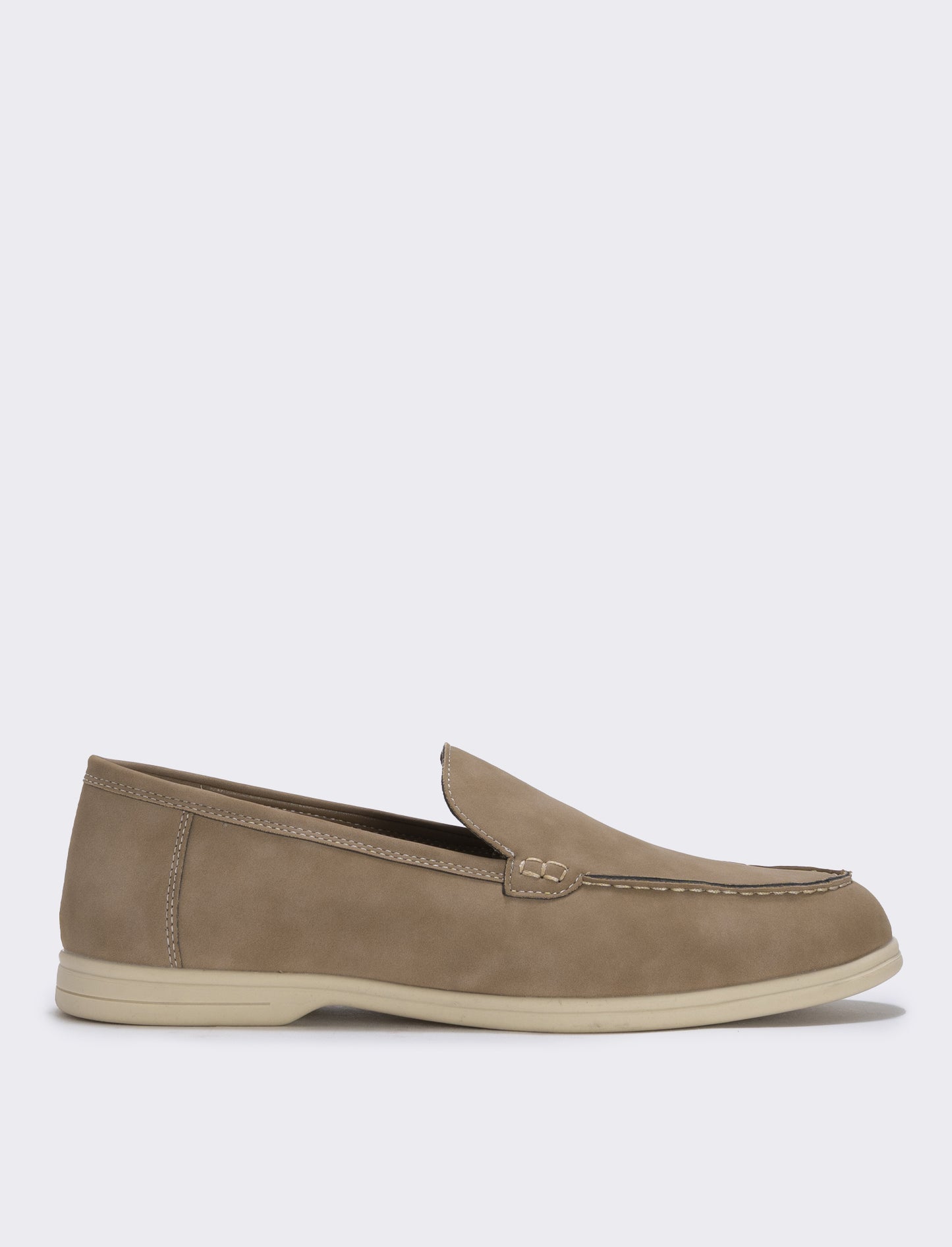 Scarpa scamosciata uomo effetto poliuretano - Grigio tortora