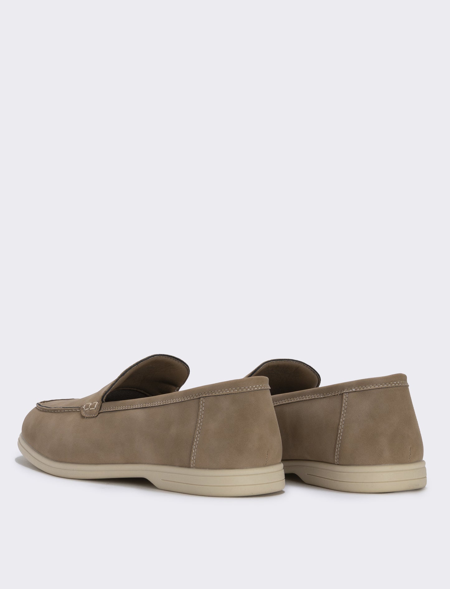 Scarpa scamosciata uomo effetto poliuretano - Grigio tortora