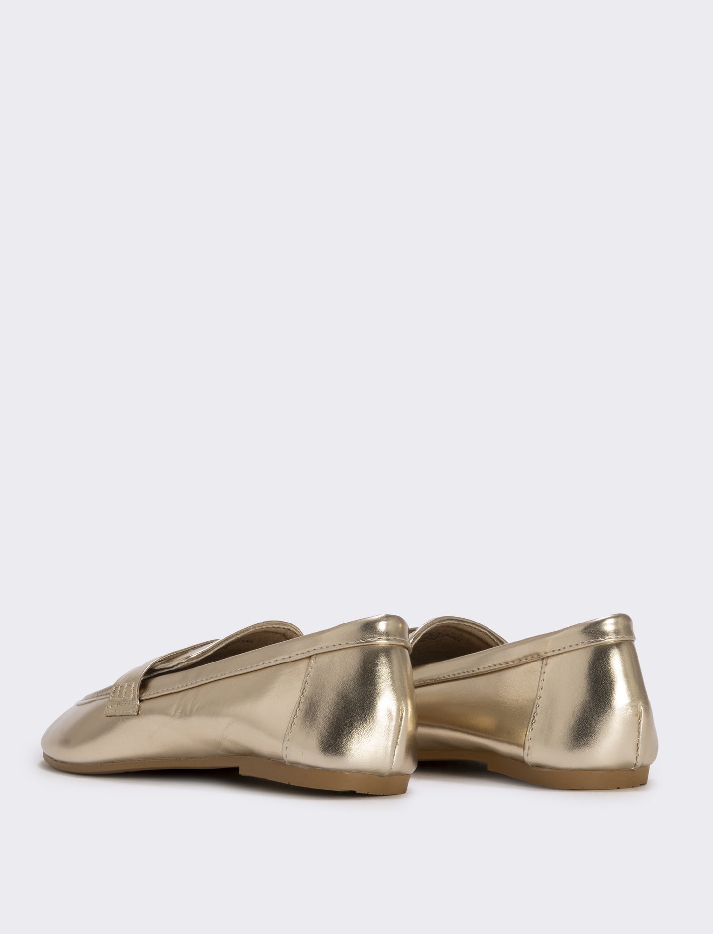 Mocassino platino per bambina in poliuretano - Oro