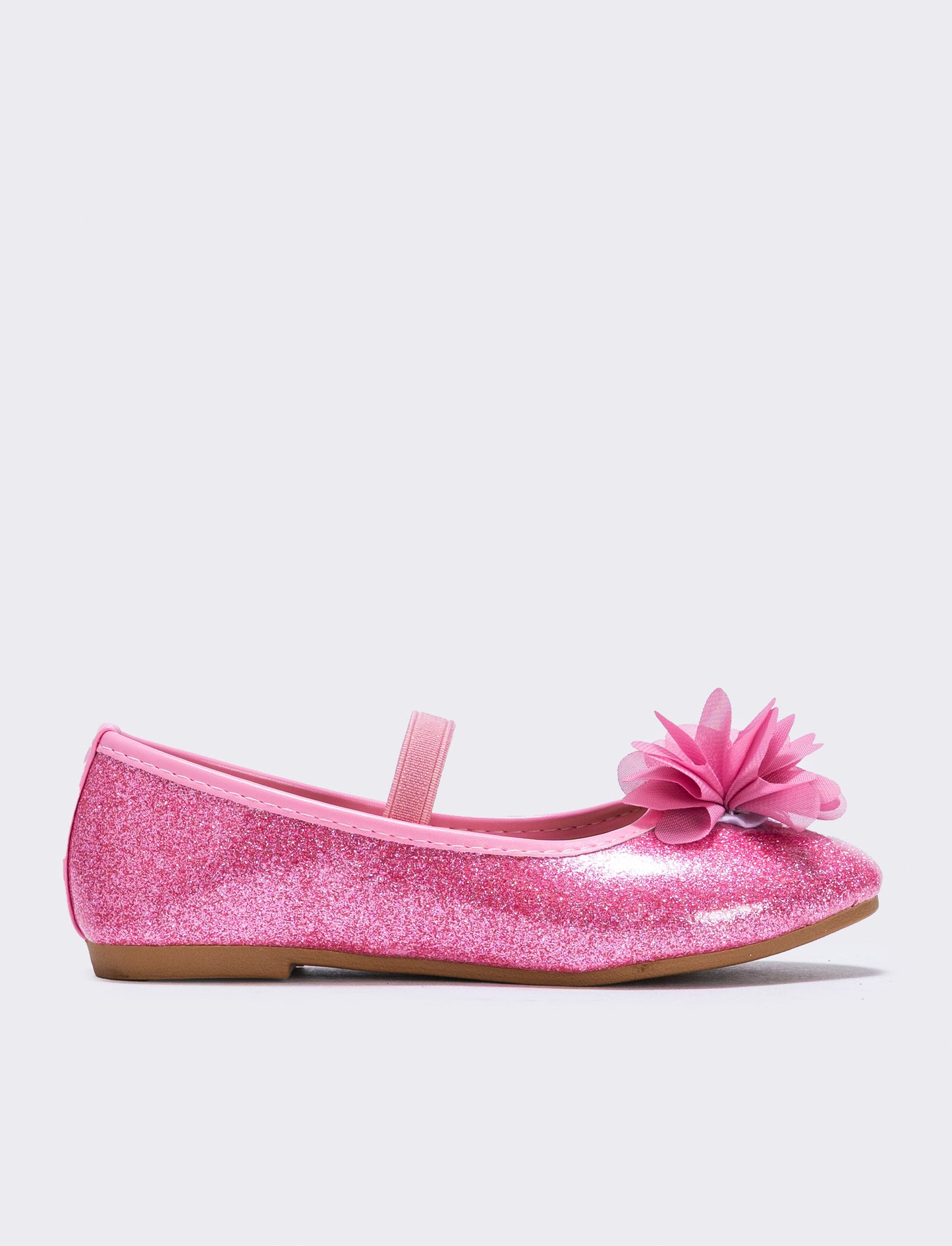 Ballerina glitterata con fiore colorato - Rosa