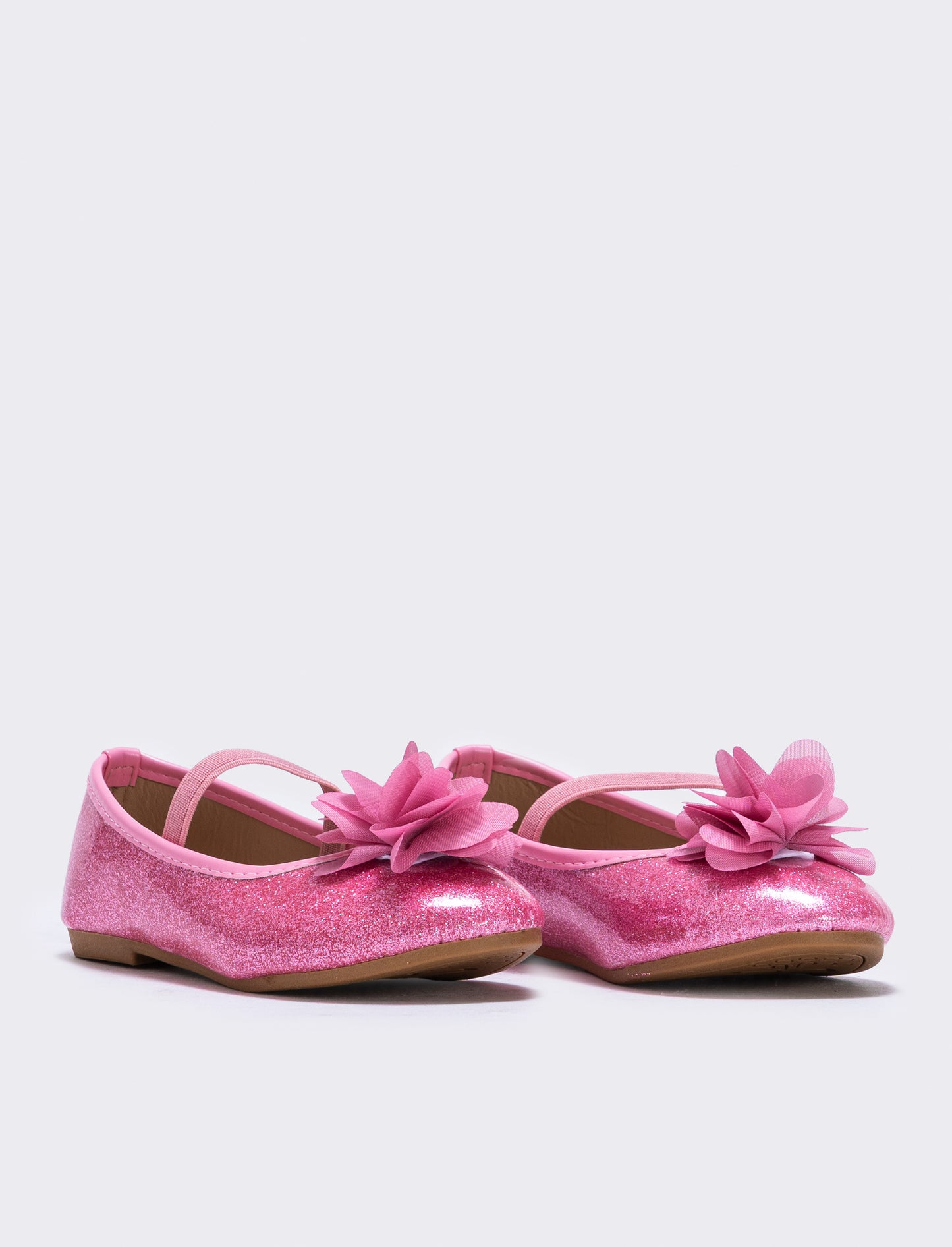 Ballerina glitterata con fiore colorato - Rosa