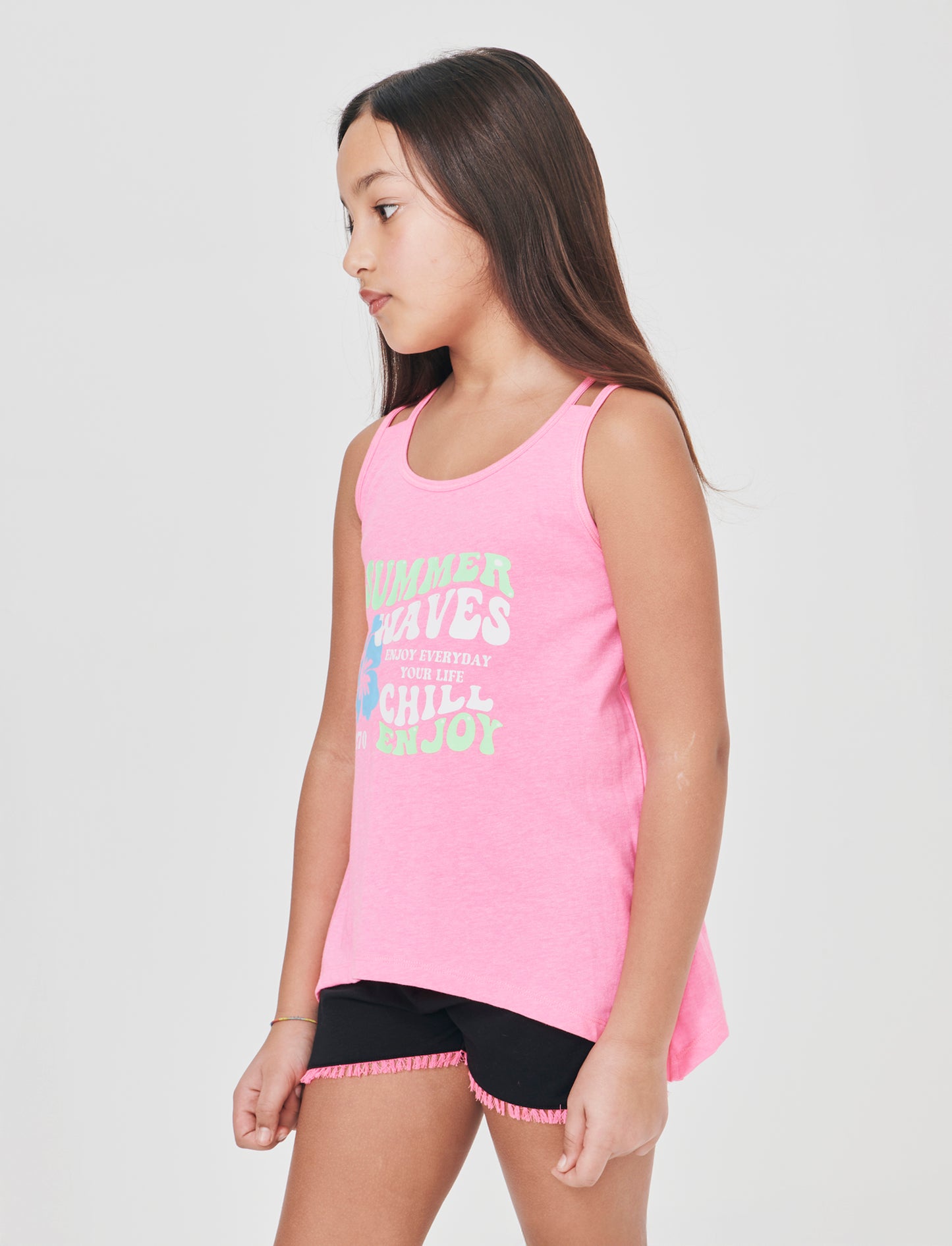 Set due pezzi bambina. - Fuxia