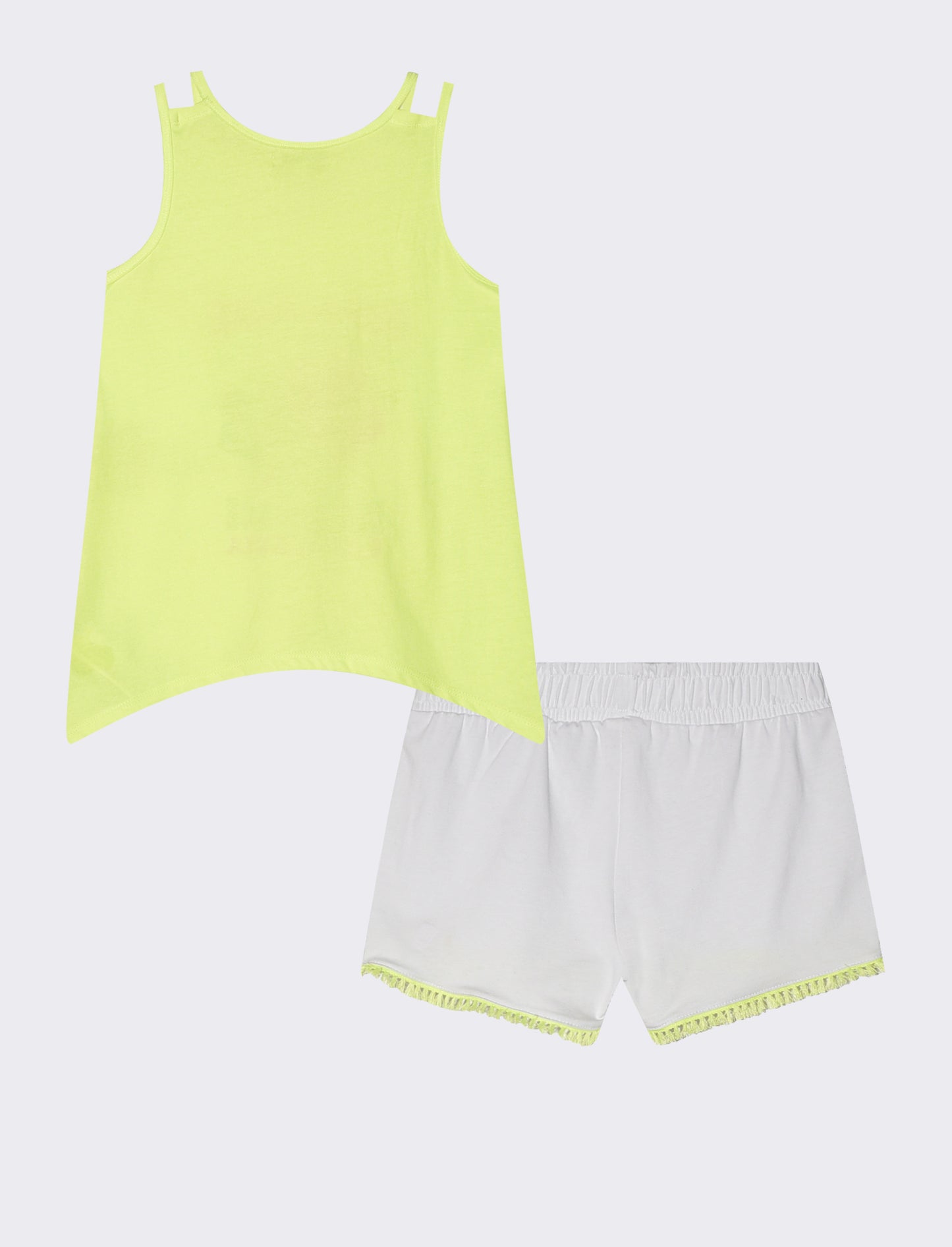 Set two-piece girl in fluorescent colors - Yellow