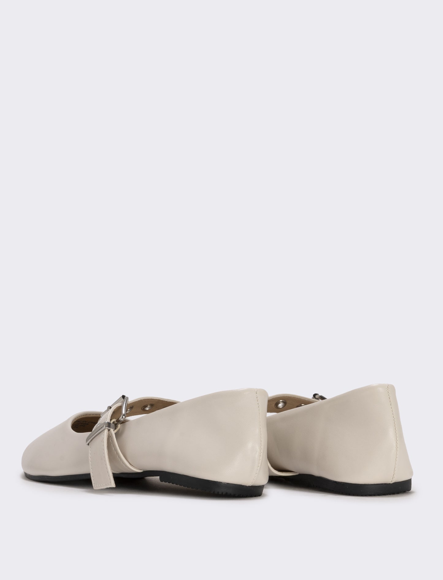 Ballerina beige da bambina con cinturino - Beige