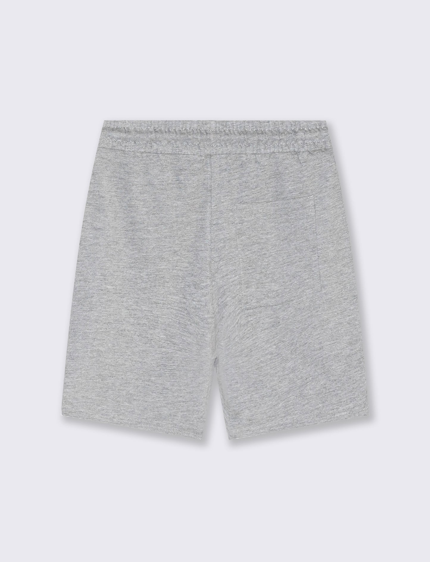 Bermuda in felpa con inserti a contrasto - Grigio mel.