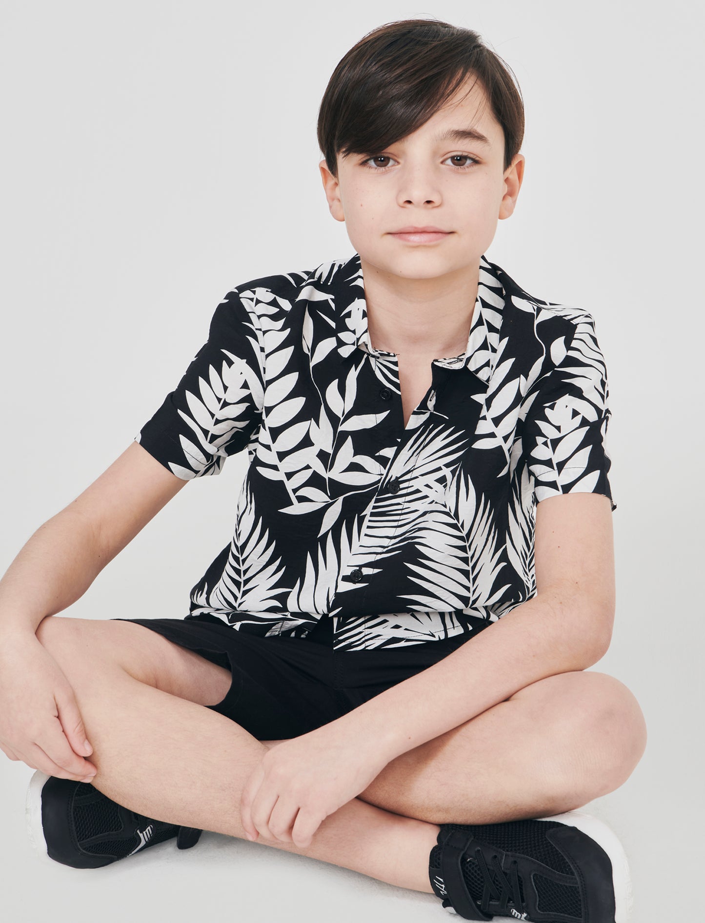 Camicia Fantasia Tropicale Mezza Manica - Fantasia