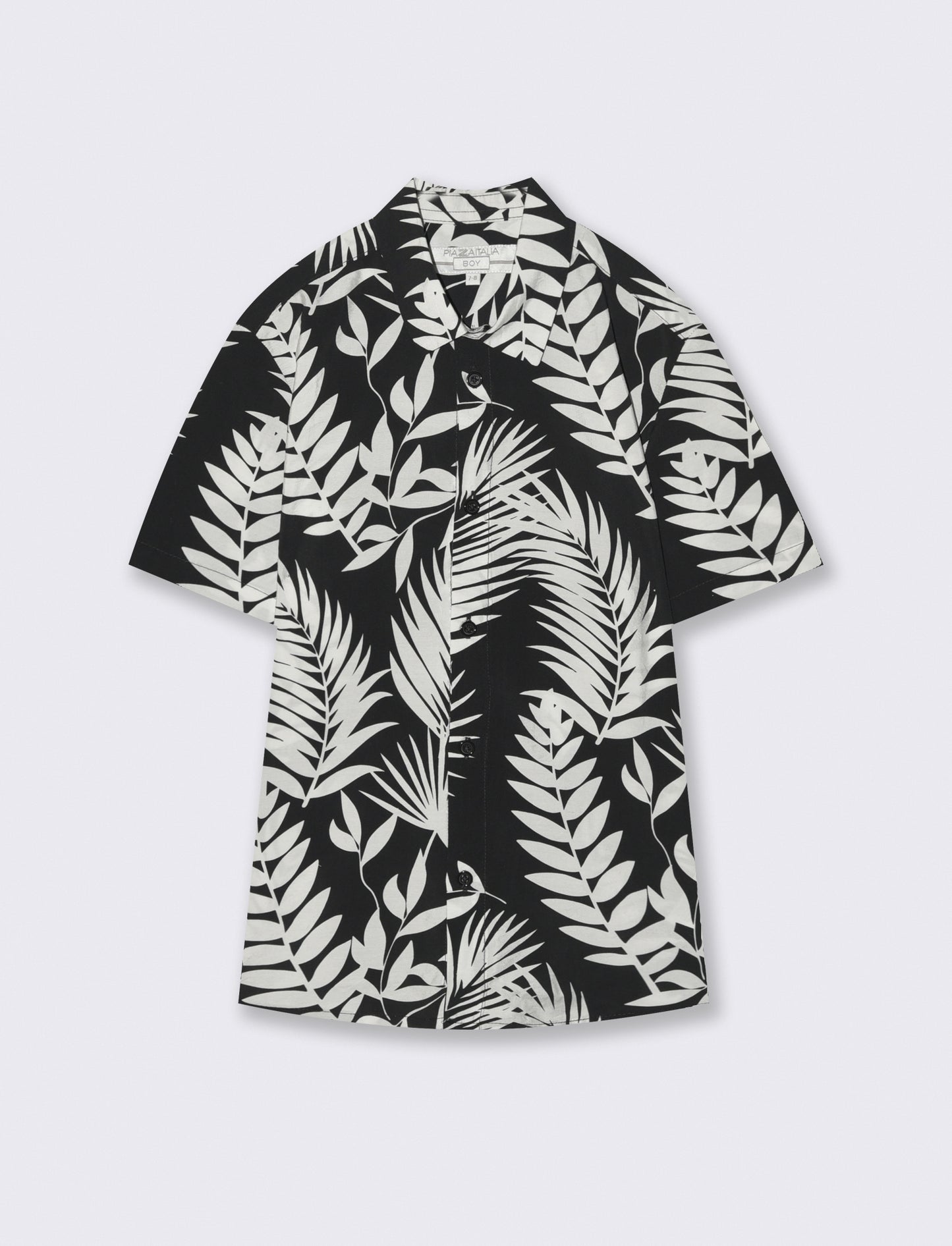 Camicia Fantasia Tropicale Mezza Manica - Fantasia