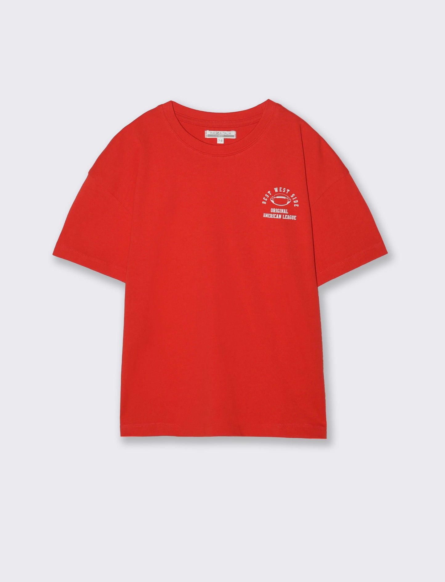 T-shirt loose mezza manica estiva - Rosso