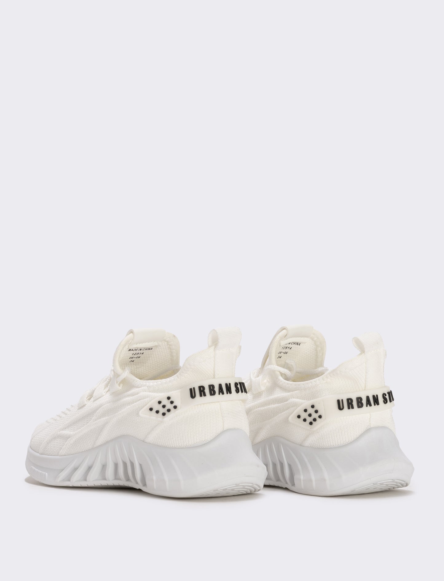 Sneakers multi elementi in tessuto tecnico - Bianco