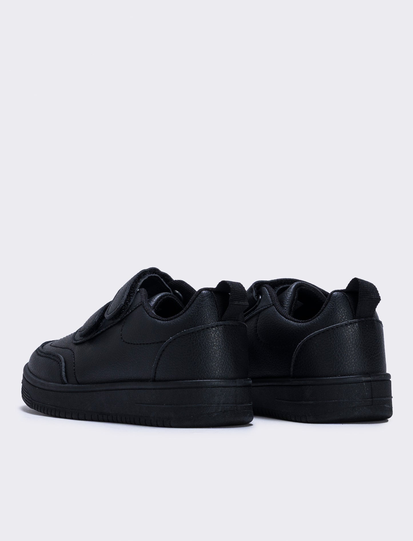 Sneakers basic bambino in poliuretano - Nero