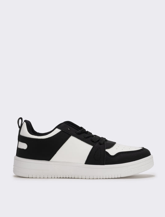 Sneakers bianche e nere per bambini - Bianco-nero