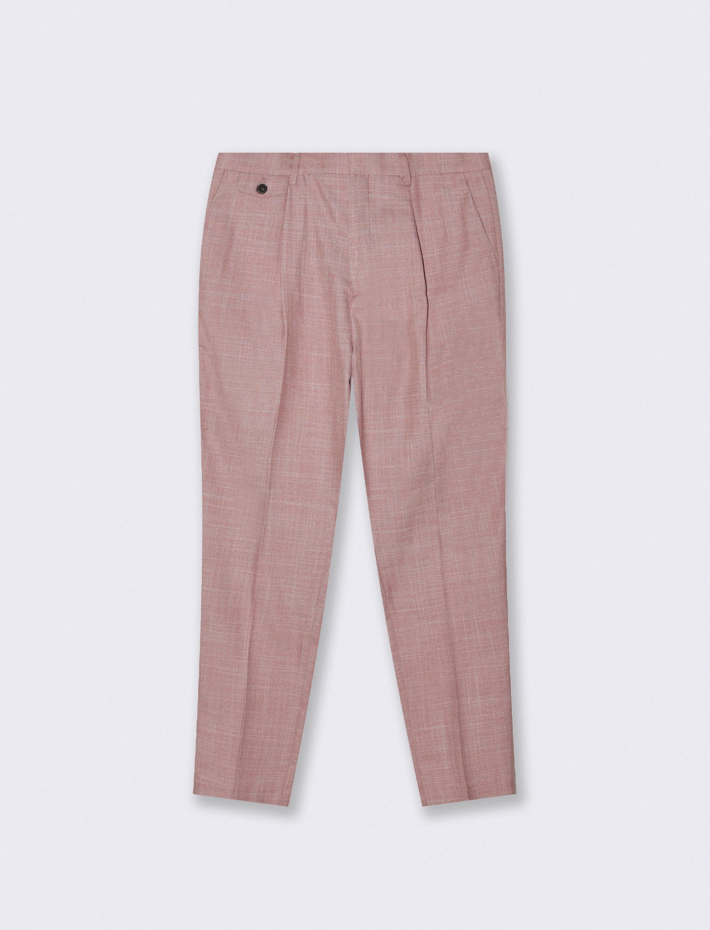 Formal fit trousers in structured fabric - Orange