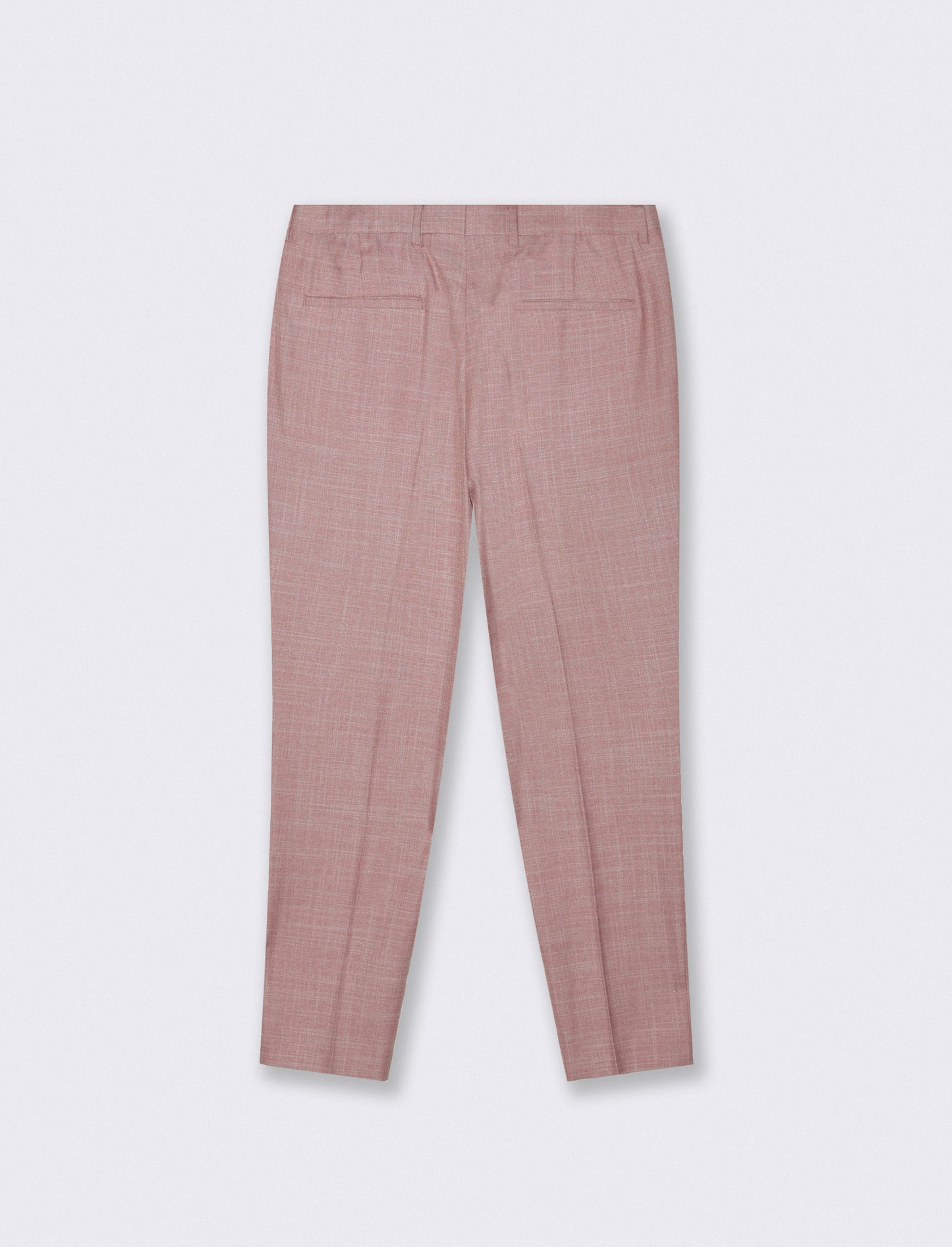 Formal fit trousers in structured fabric - Orange