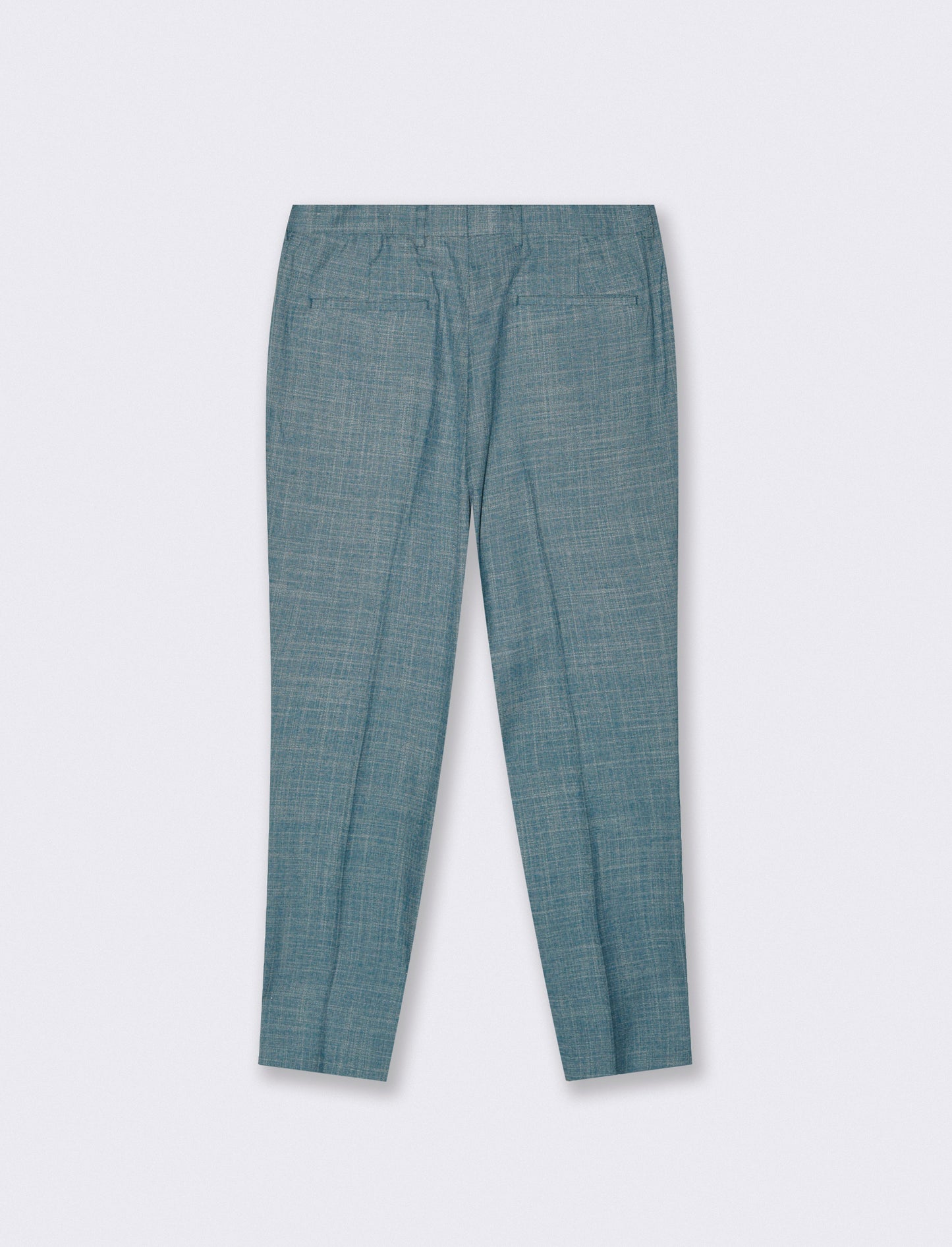 Formal fit trousers in structured fabric - Green