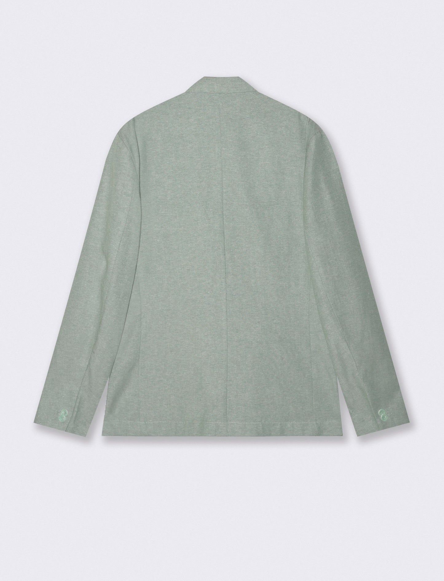 Deconstructed Blazer in Linen Blend - Green