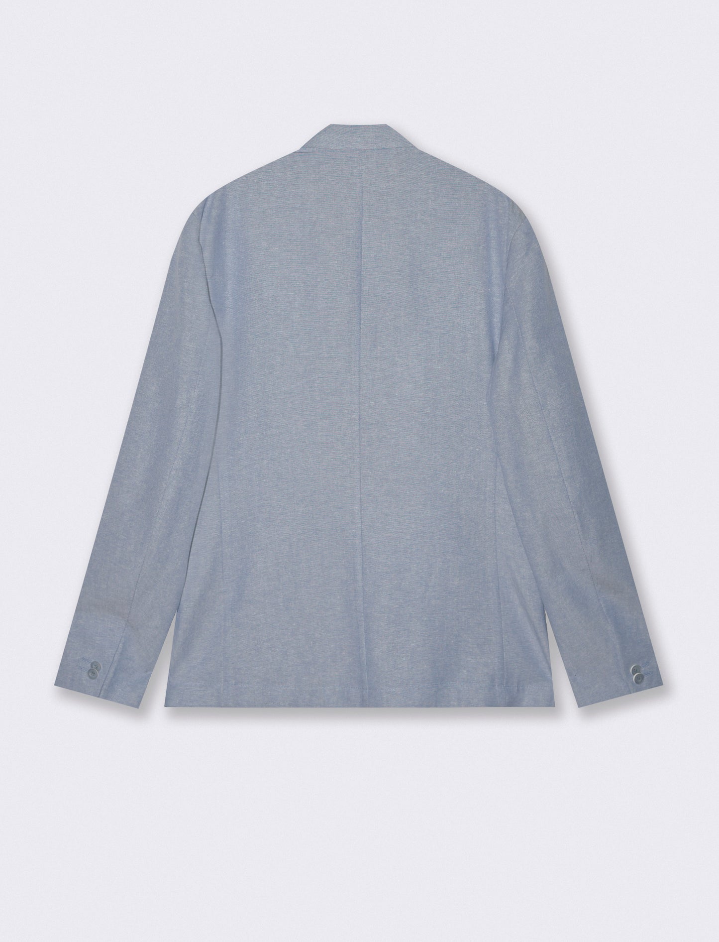 Deconstructed Blazer in Linen Blend - Sky blue