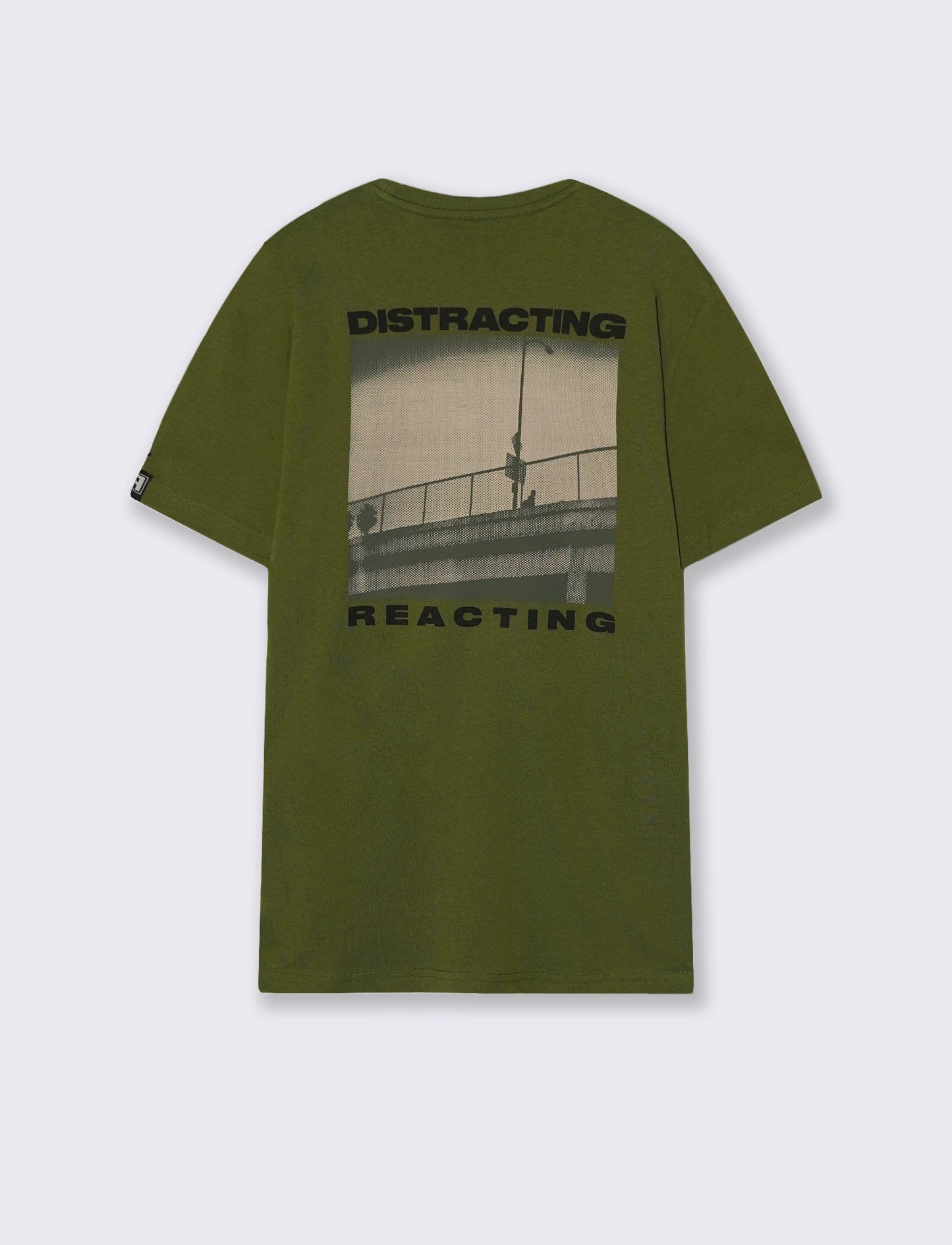 T-SHIRT STAMPA LINKIN PARK - Verde militare