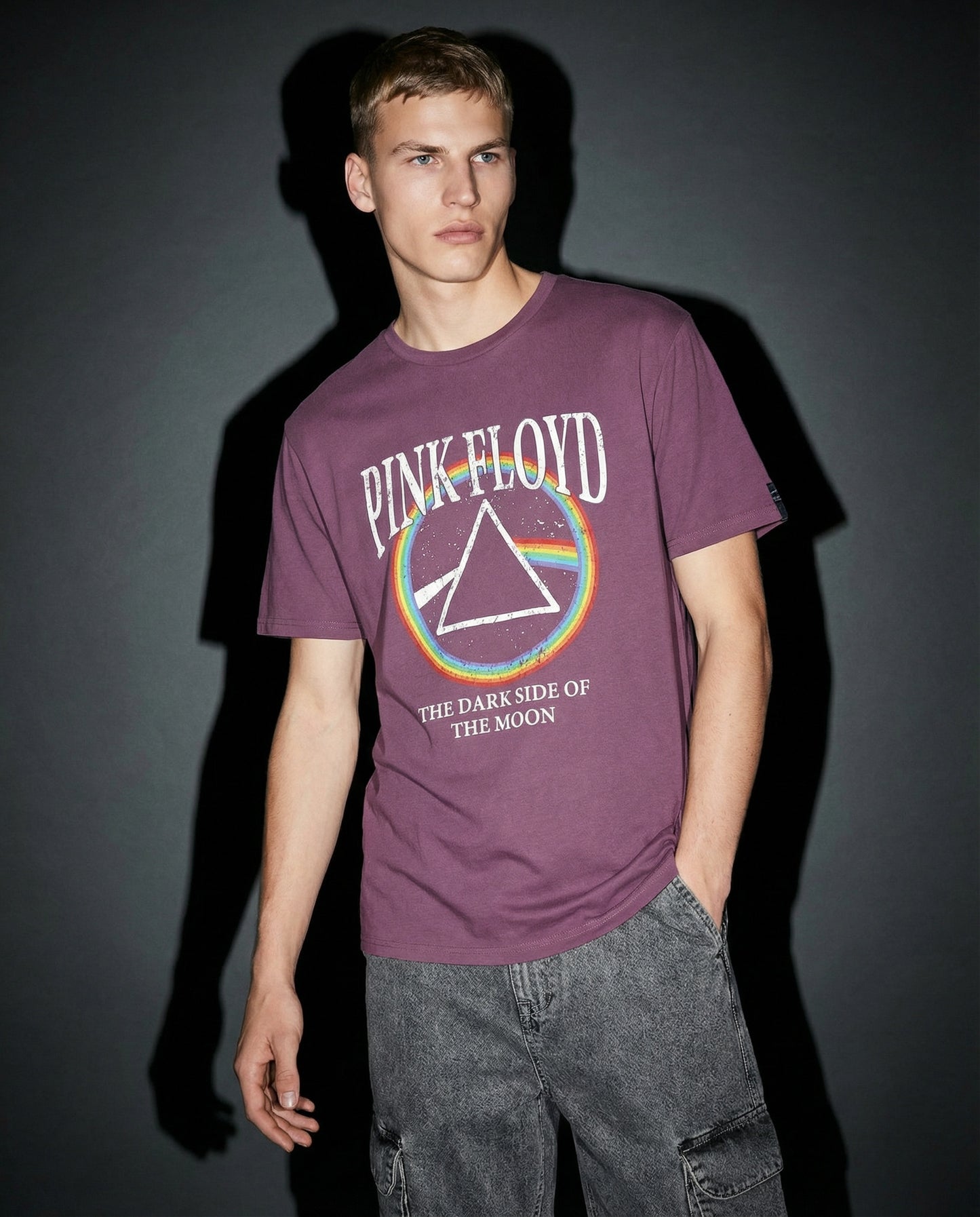 T-shirt Pink Floyd con stampa esclusiva - Viola