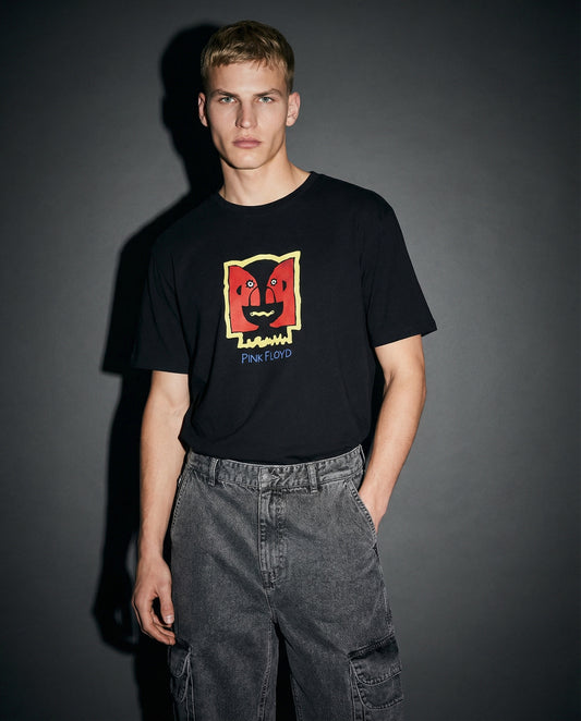 T-shirt Pink Floyd con stampa esclusiva - Nero